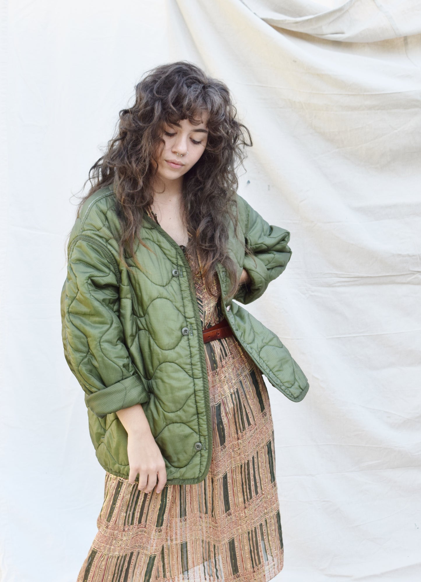 Vintage Military Liner Jacket | 1980s-90s| S/M/L