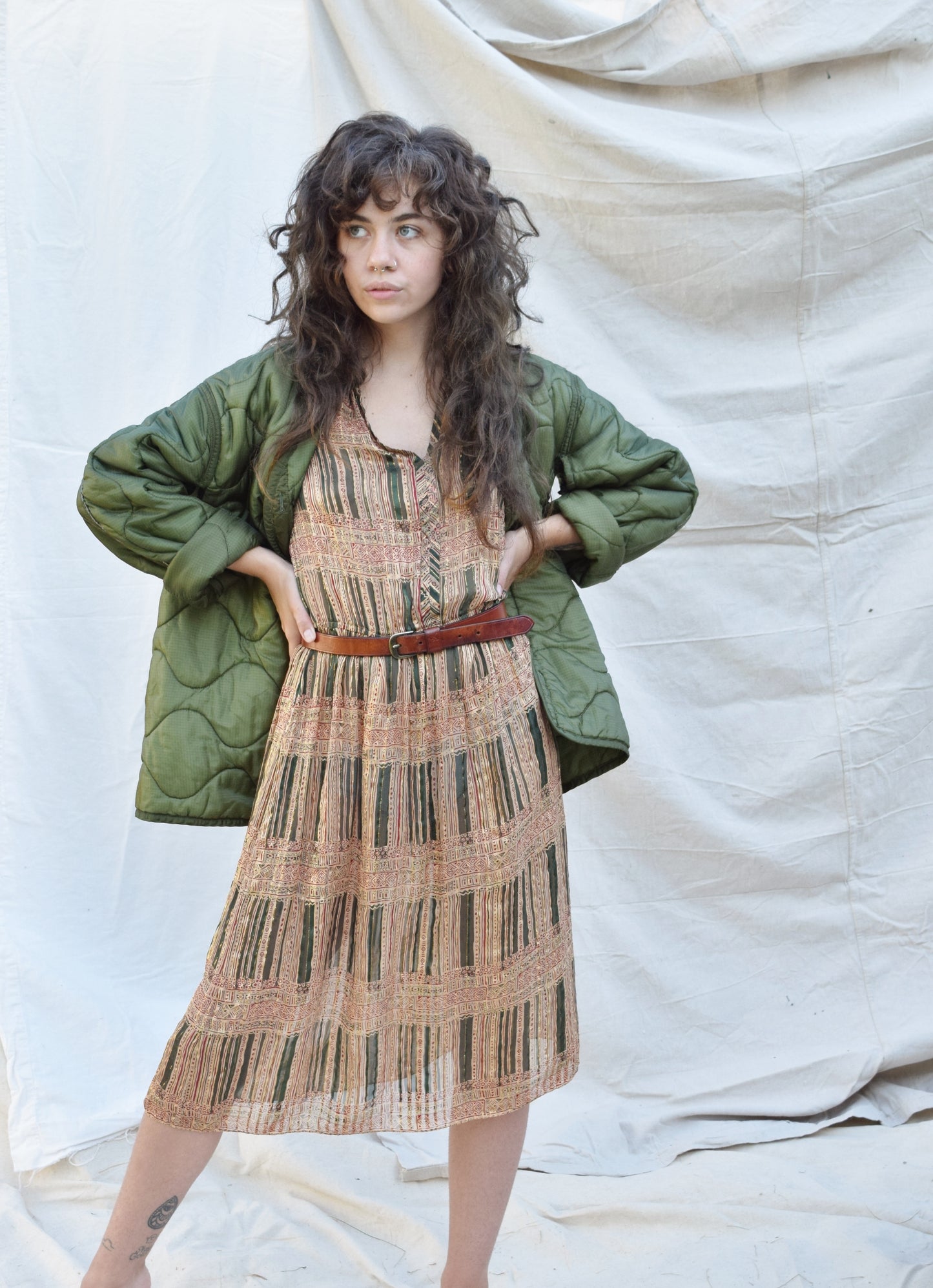 Vintage Military Liner Jacket | 1980s-90s| S/M/L
