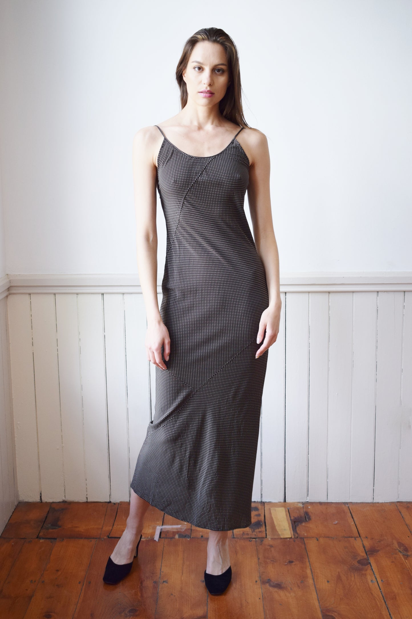 90s Jil Sander Silk Bias Slip Dress | XS