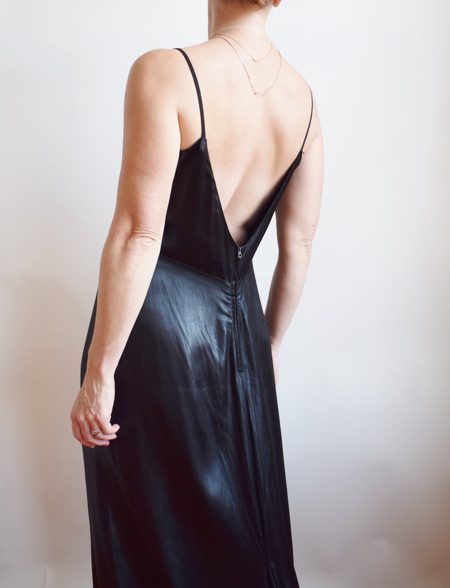 1930s Oil Slick Slip Dress by Milgrim | L