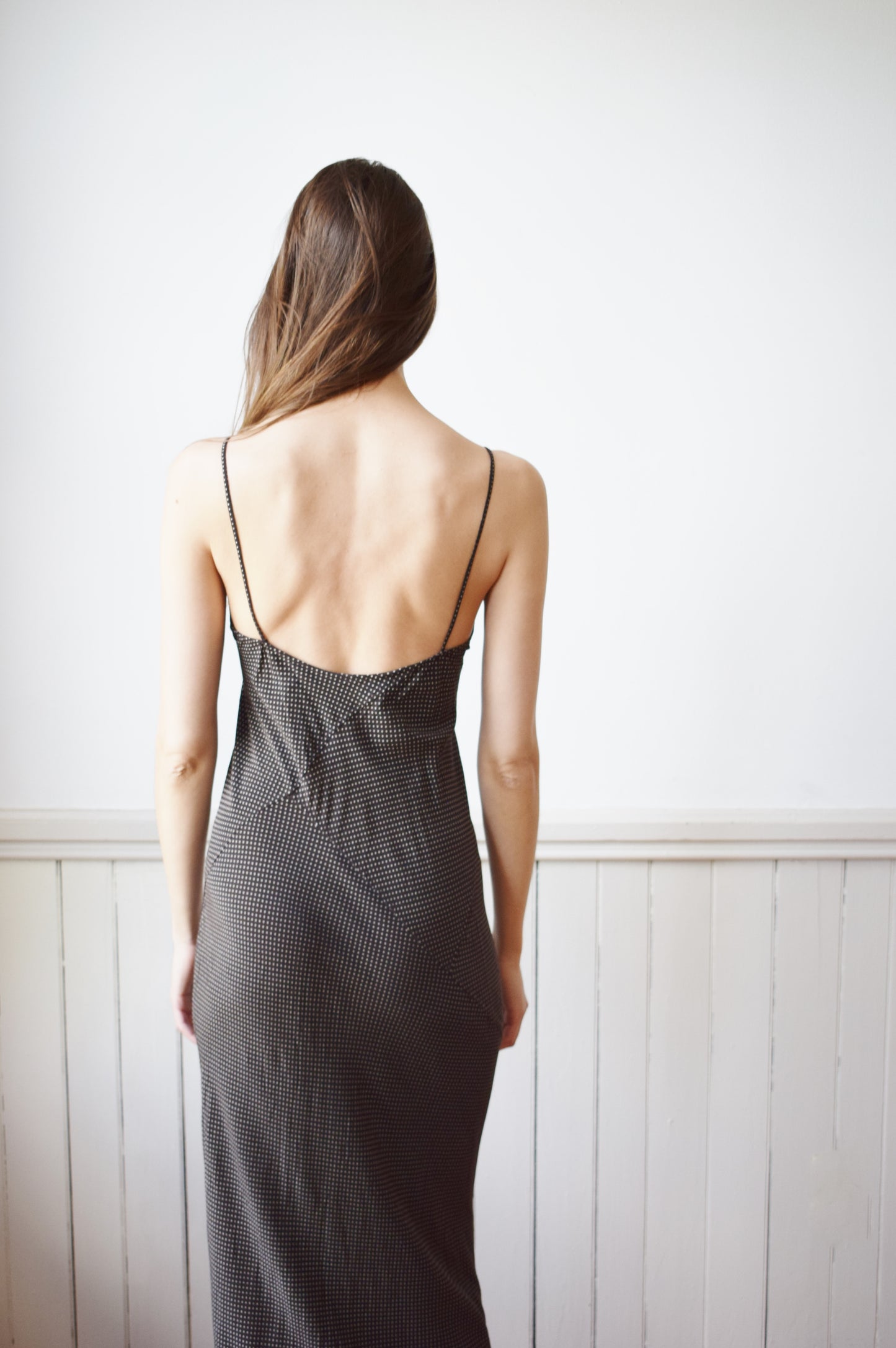 90s Jil Sander Silk Bias Slip Dress | XS