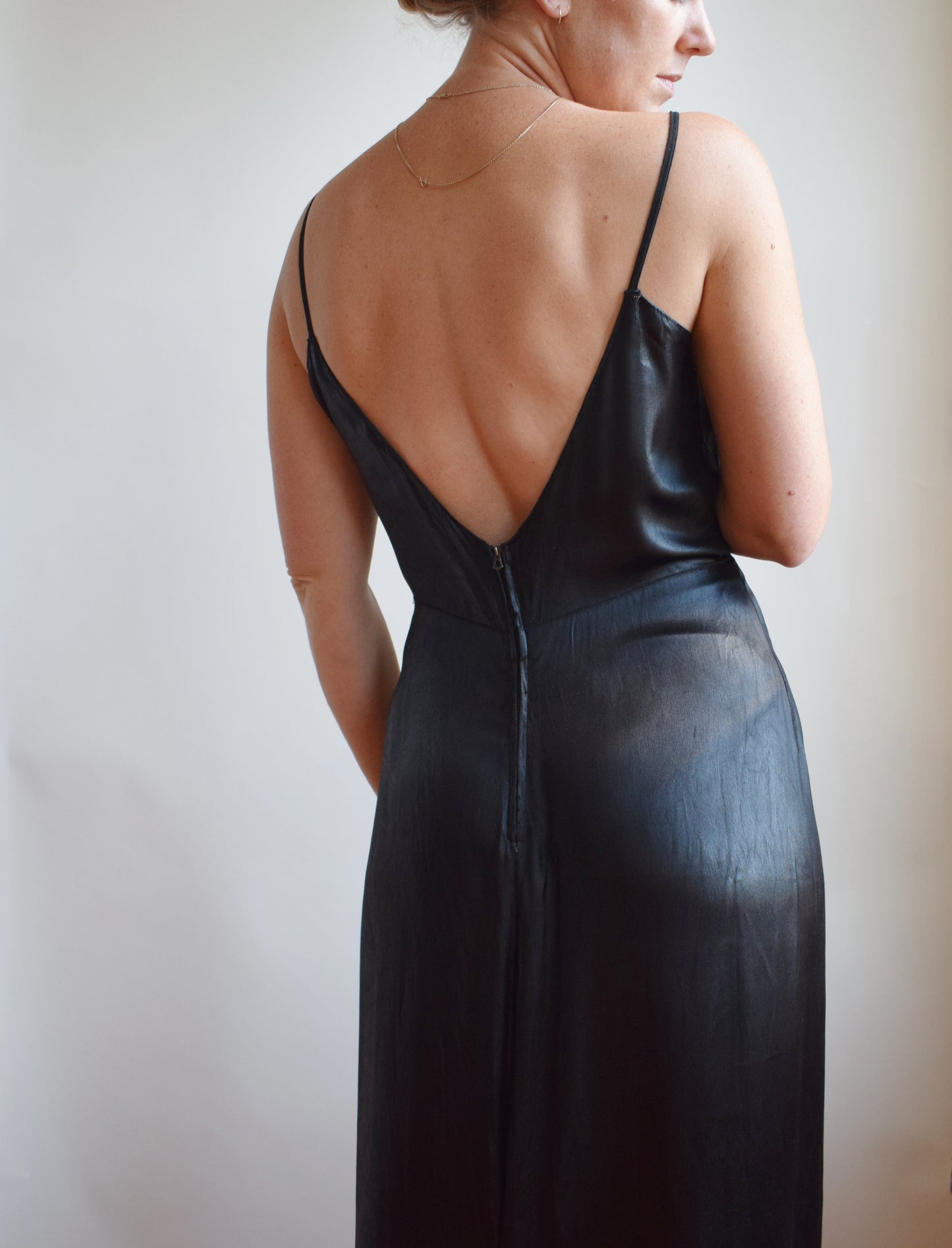 1930s Oil Slick Slip Dress by Milgrim | L