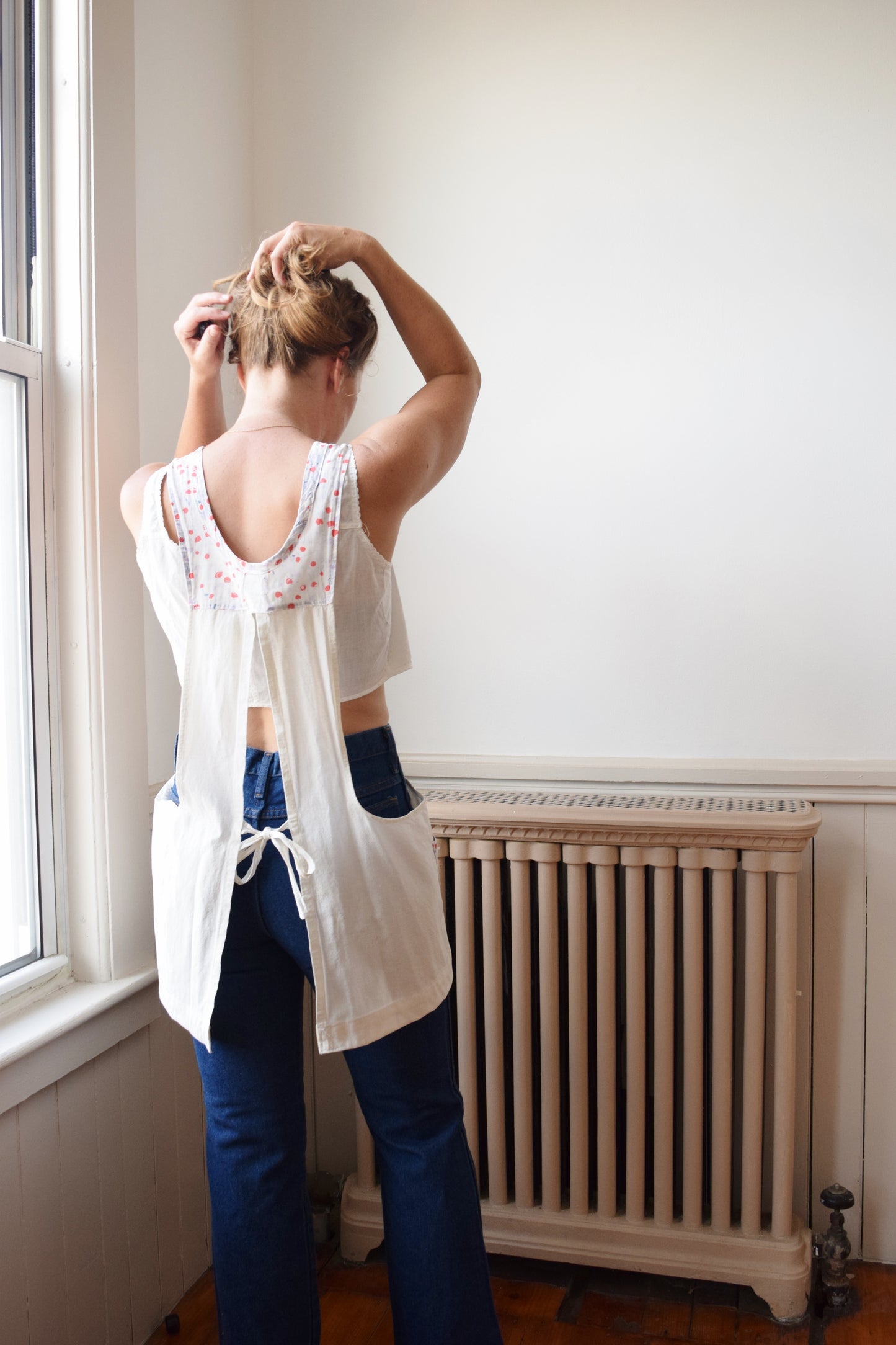 1920s Smock | Apron with Novelty Print Accents