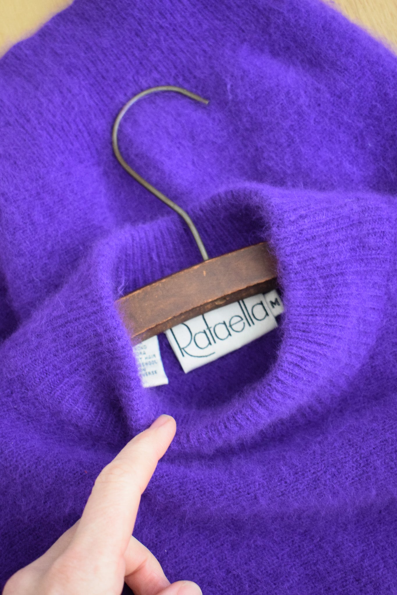 Vintage Violet Purple Angora Sweater | S/M