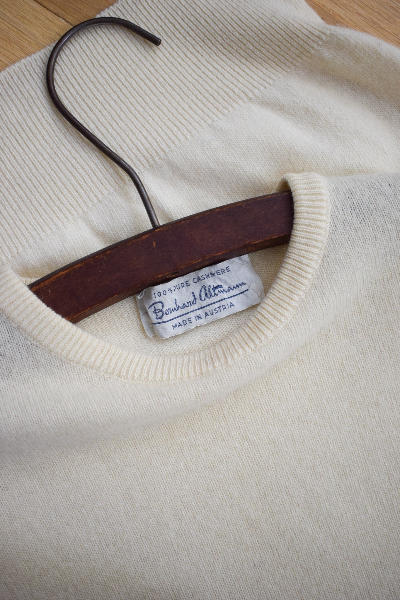1960s Buttercream Cashmere Blouse | S/M