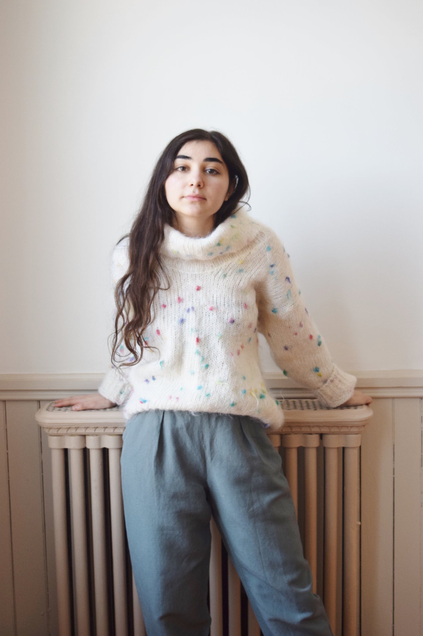 Funfetti Angora Sweater | 1990s | M