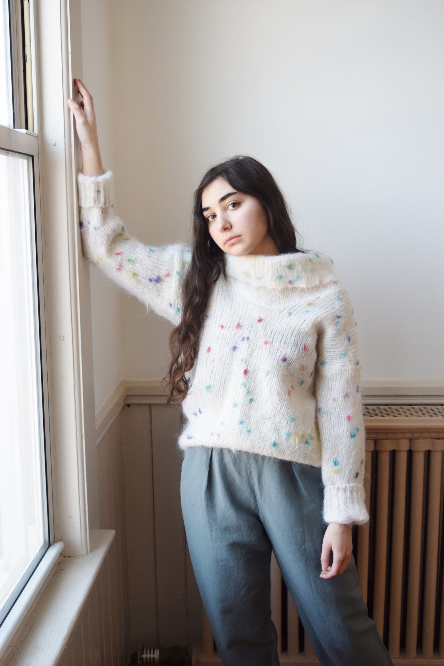 Funfetti Angora Sweater | 1990s | M