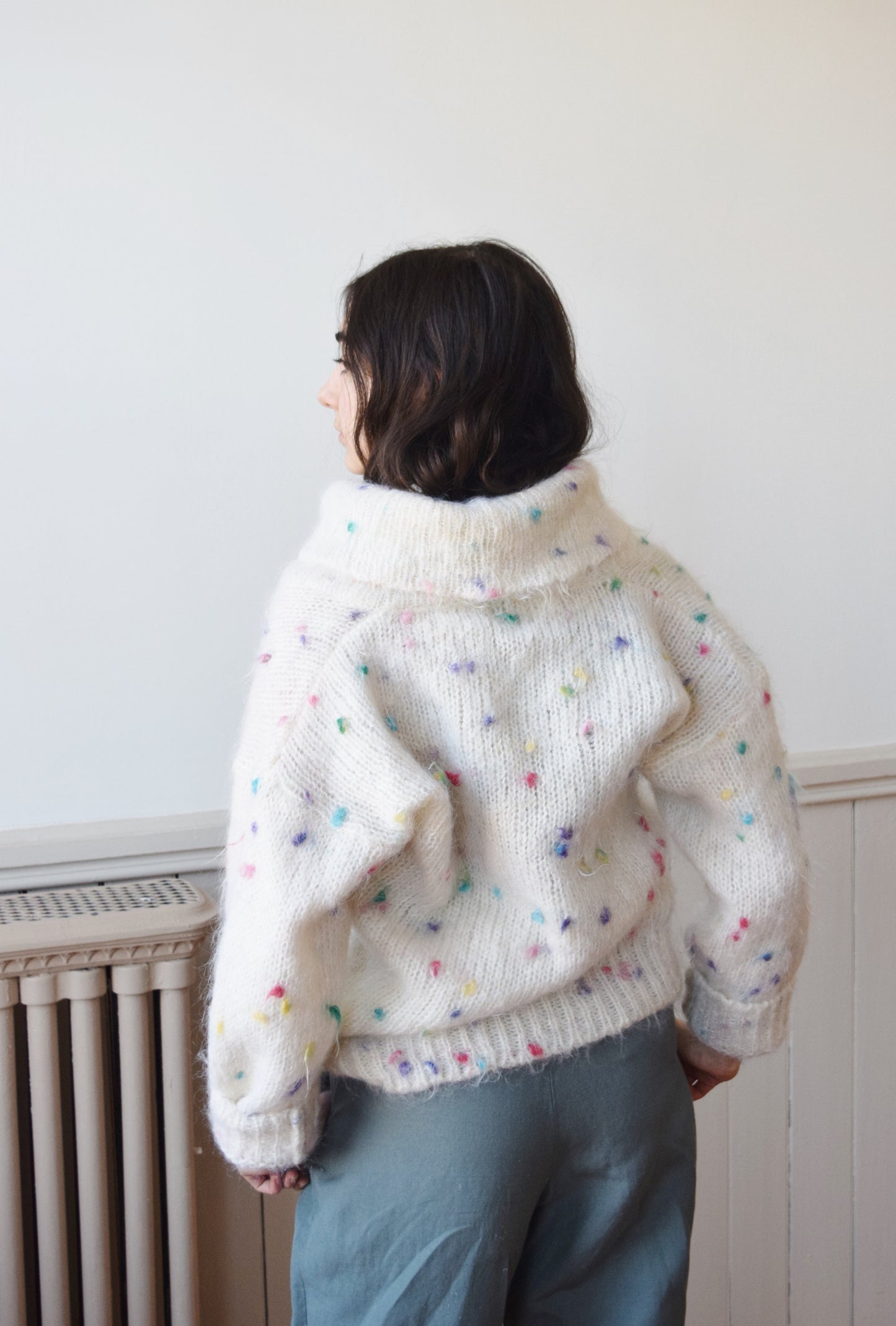 Funfetti Angora Sweater | 1990s | M