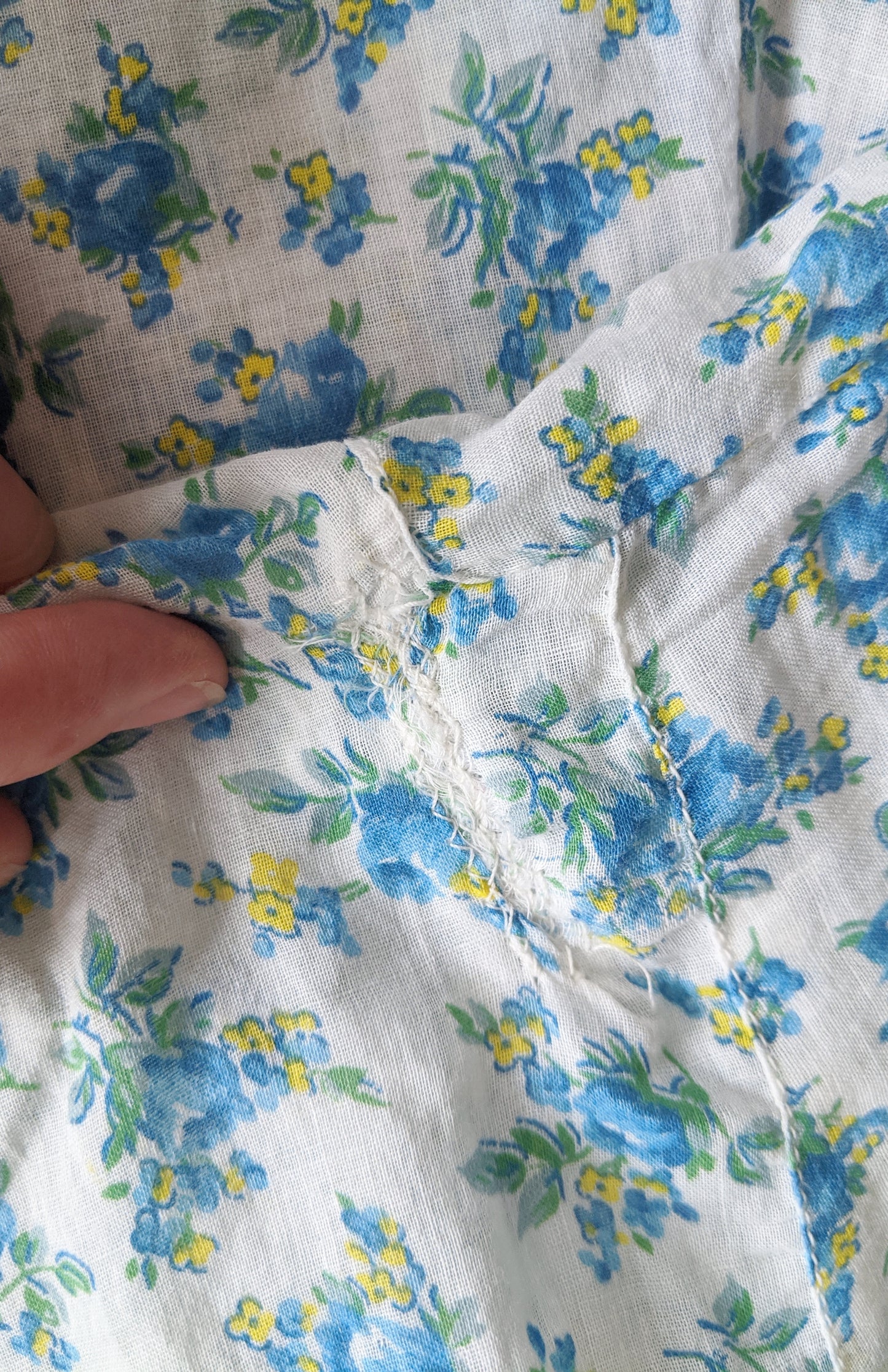 Floral Lounging Romper with Deep V Back | 1930s | M/L