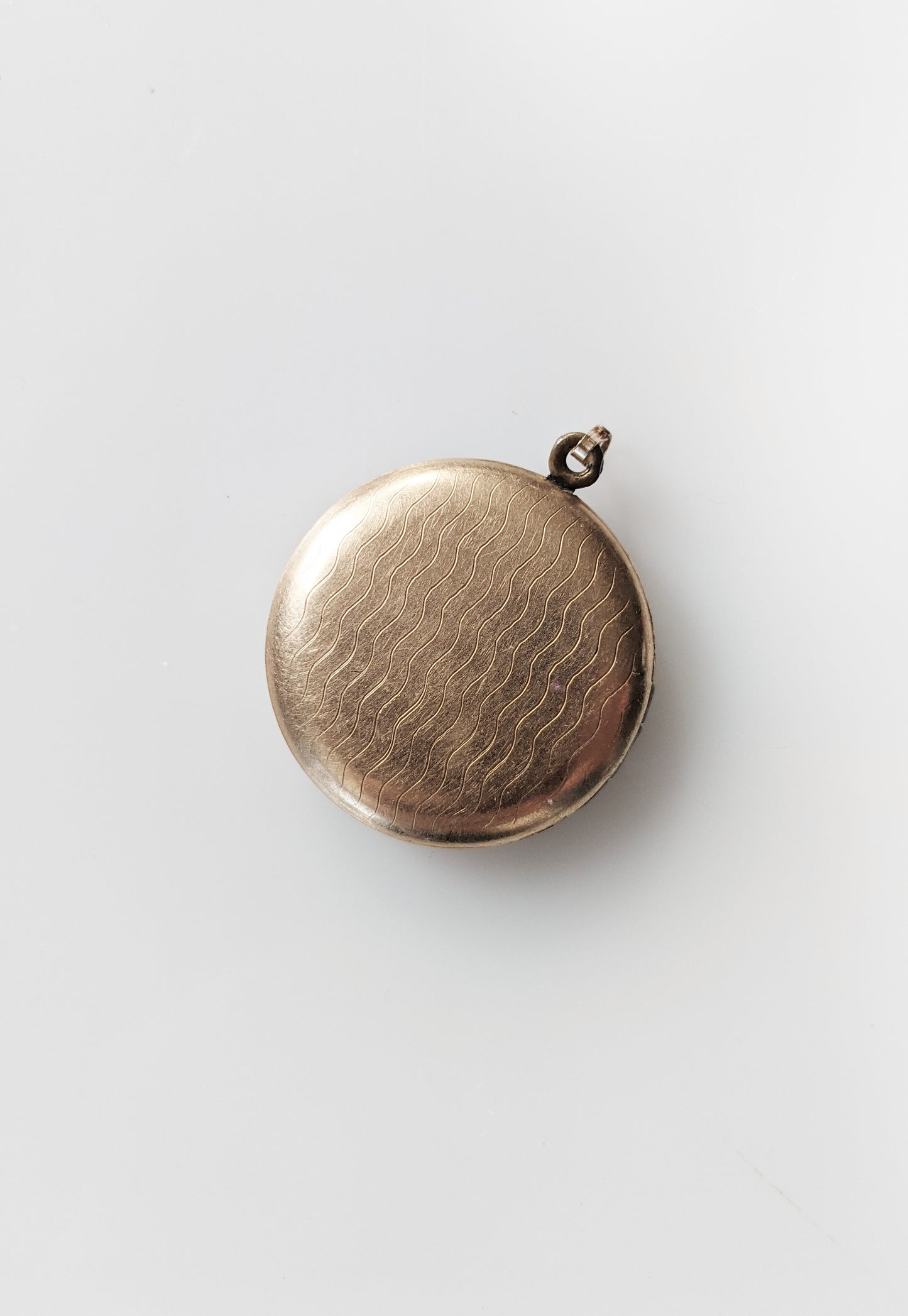 Antique 12kt Gold Locket | Round with Heart Design