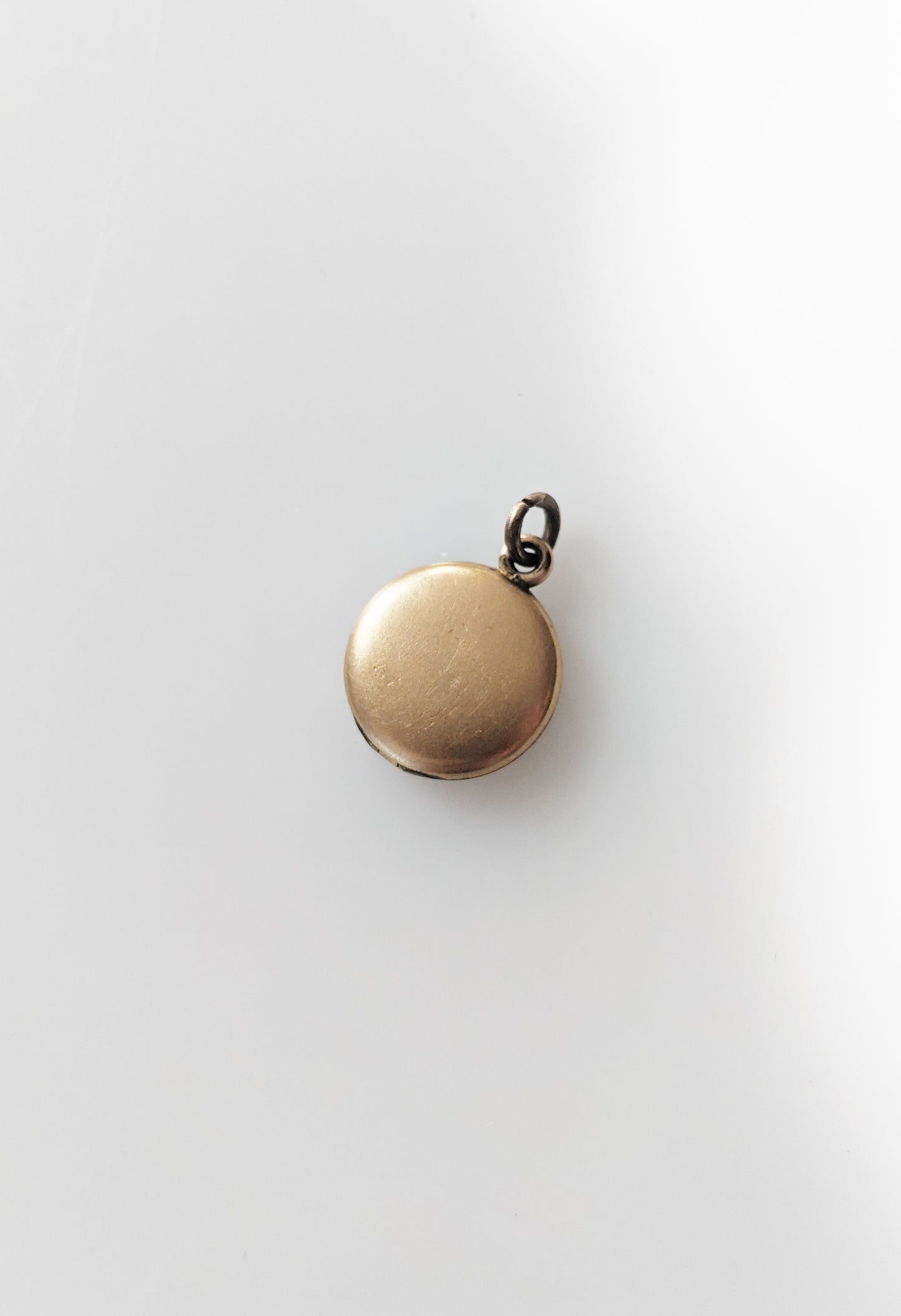 Petite Antique Gold Monogrammed Locket | MMT