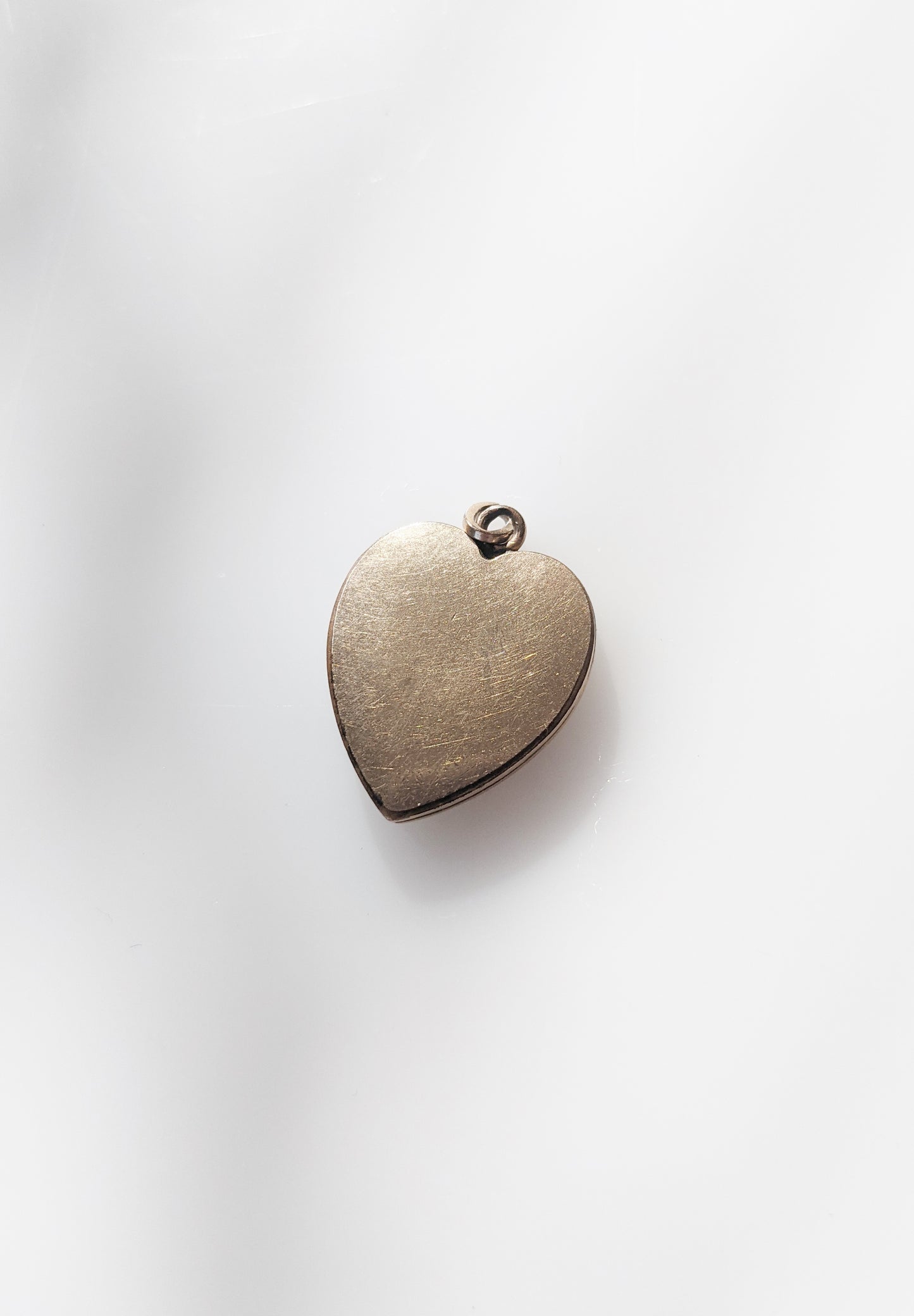 Antique Gold Heart Shaped Locket | Art Deco + "H" Initial