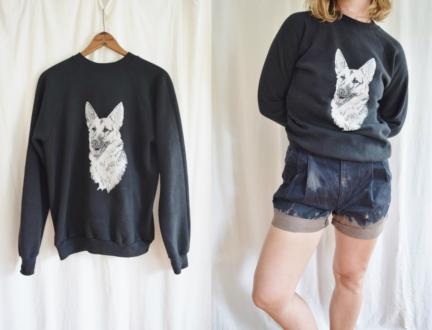1980s German Shepherd Crew Neck