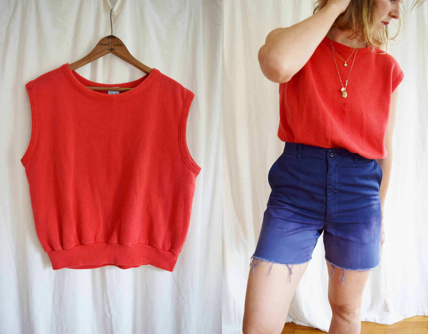 1970s Red Crewneck Tank