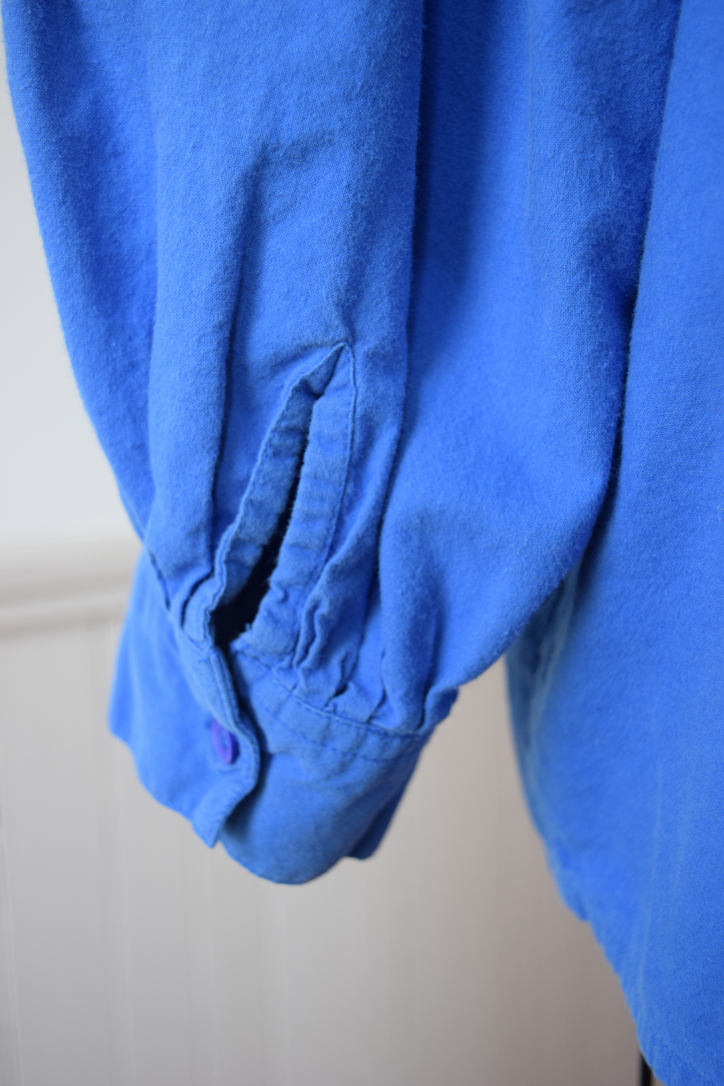Vintage Soft Cotton Poet’s Blouse | 1990s | M-L