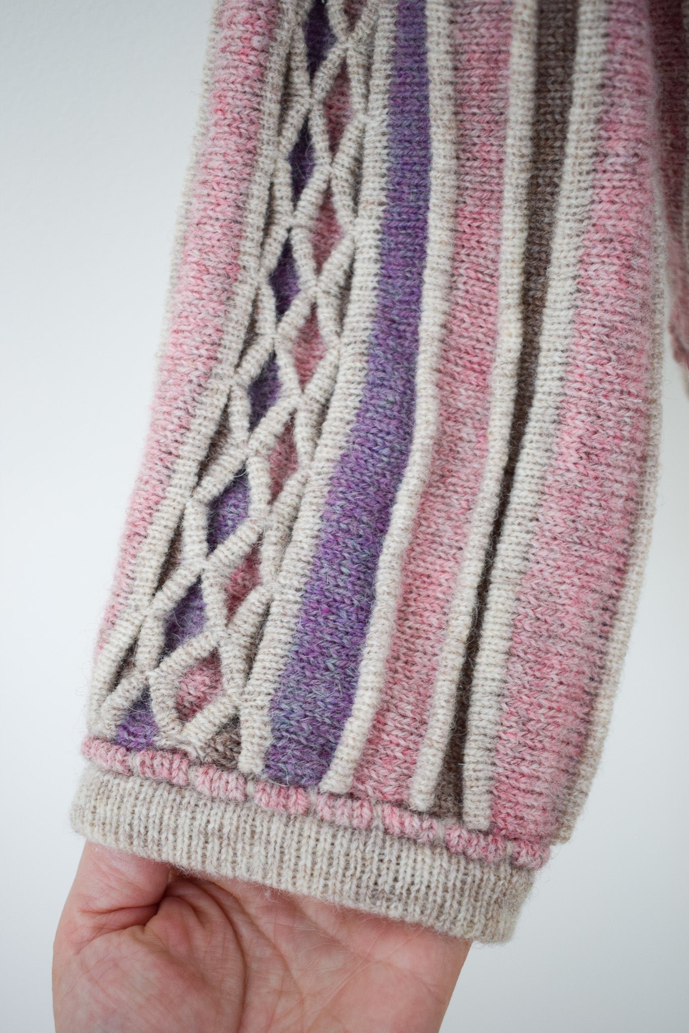 1970s Handknit Wool Cardigan | XS/S