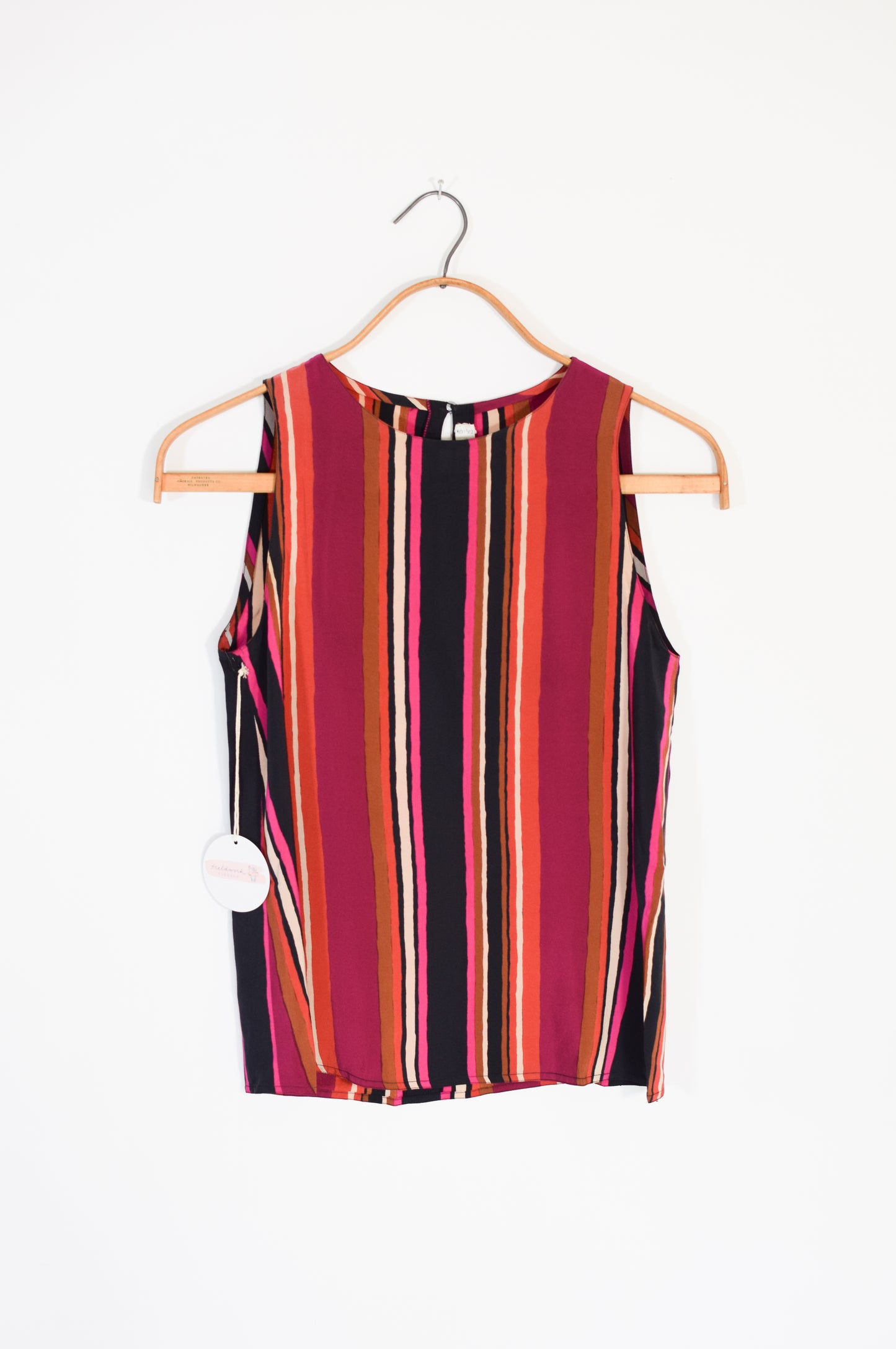 Vintage Chloé Striped Silk Blouse | XS