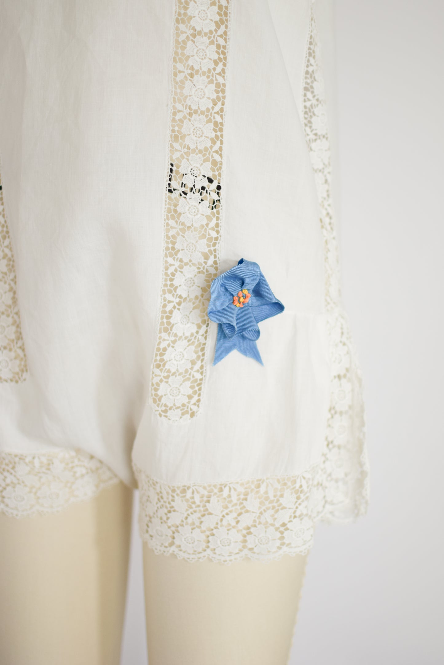 Antique 1920s/30s Cotton Step-In | XS/S