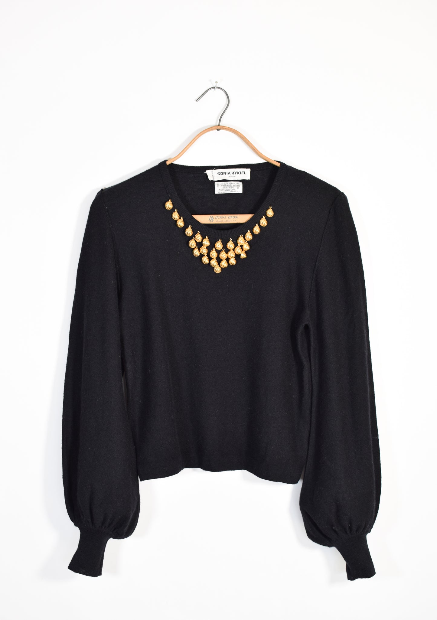 Vintage Sonia Rykiel Snail Shell Top | S