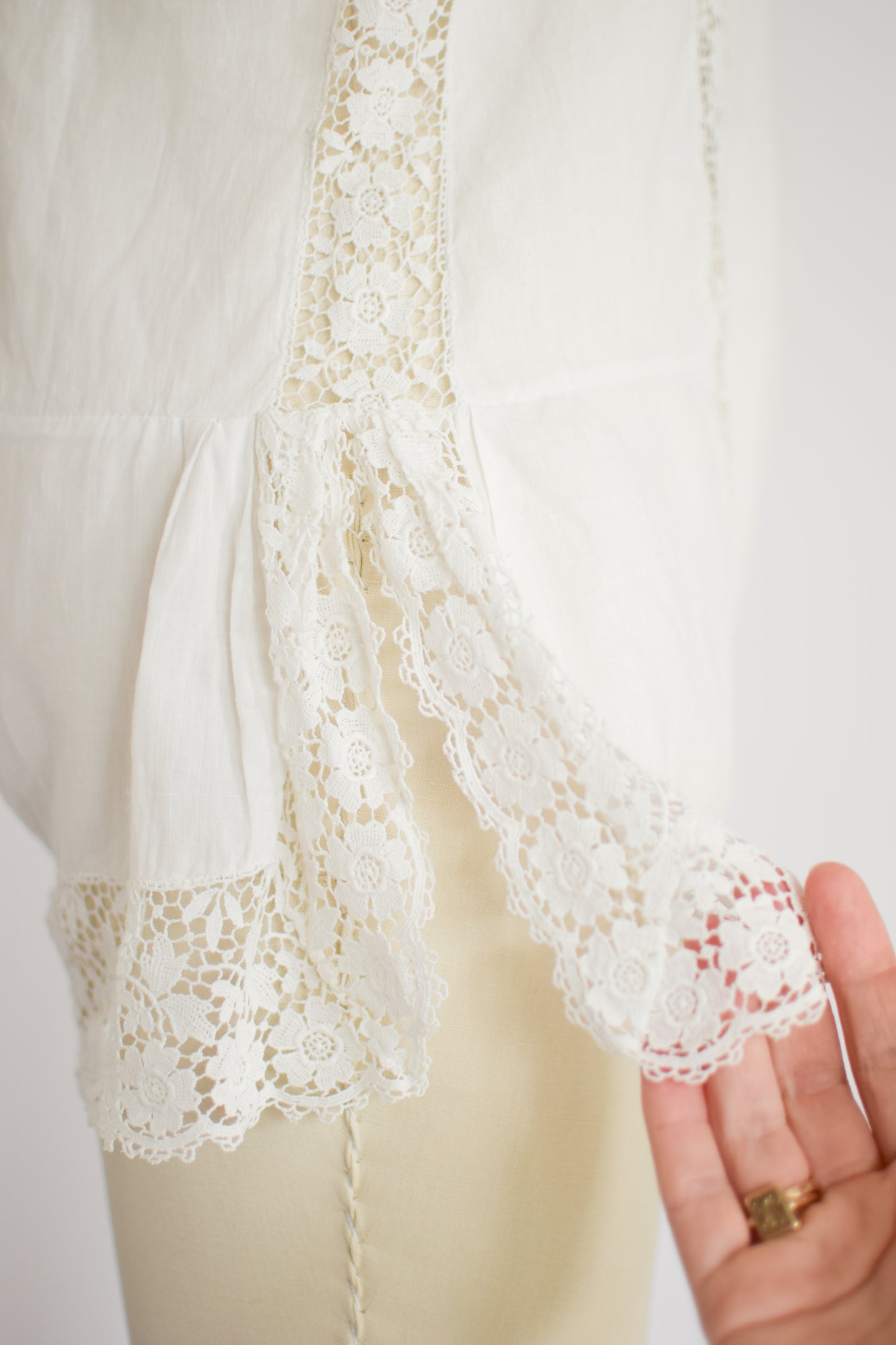 Antique 1920s/30s Cotton Step-In | XS/S