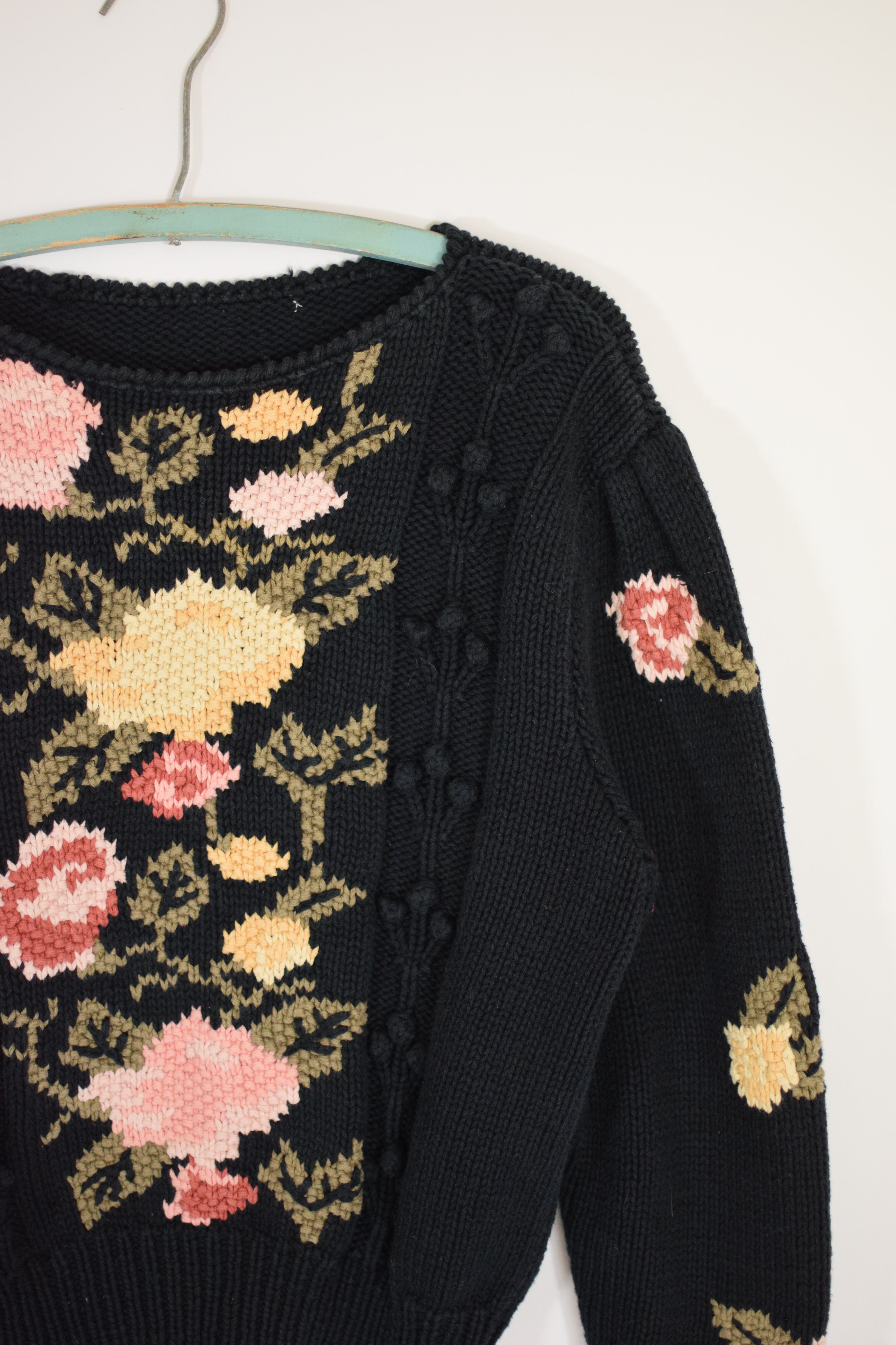 1980s Floral Knit Sweater | S – fieldwork