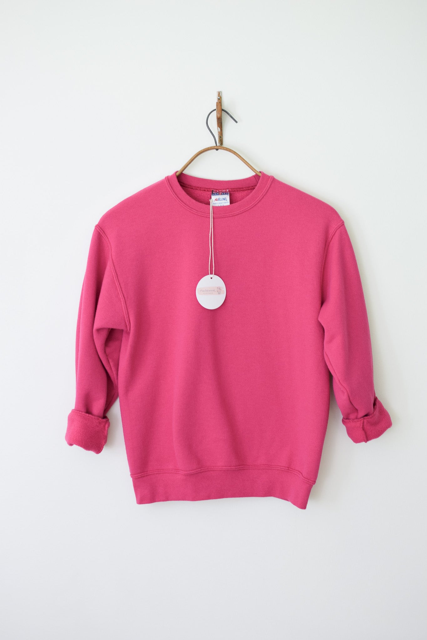 Classic Jersey Pullover in Barbie Pink | S
