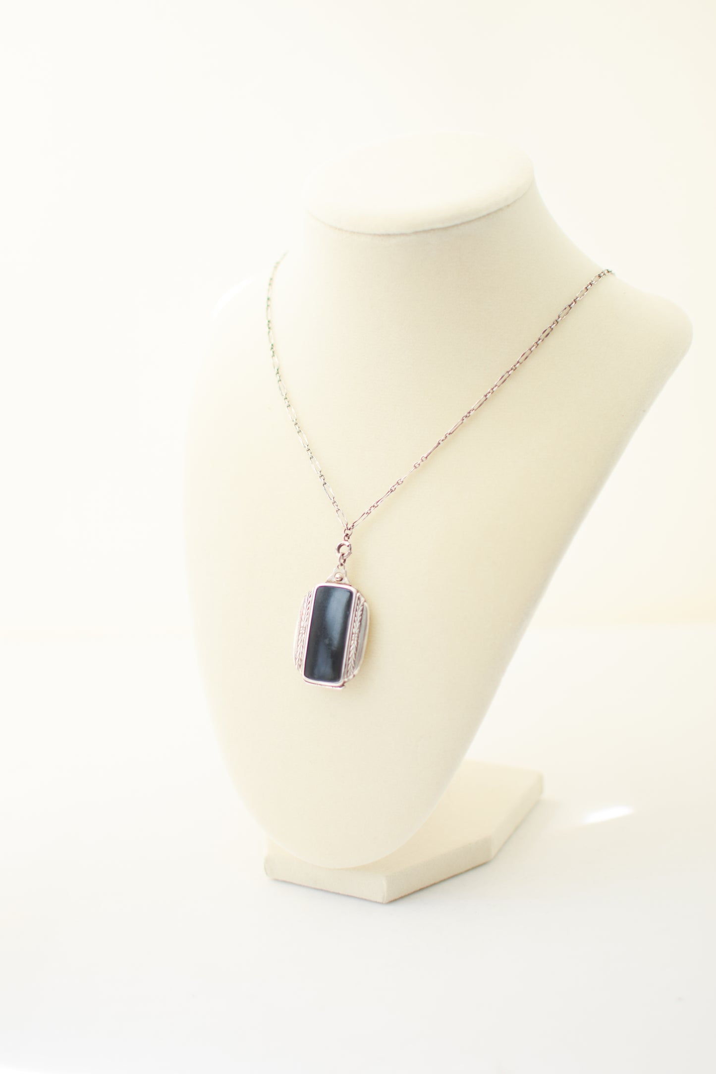 Vintage 1940s Sterling and Enamel Locket