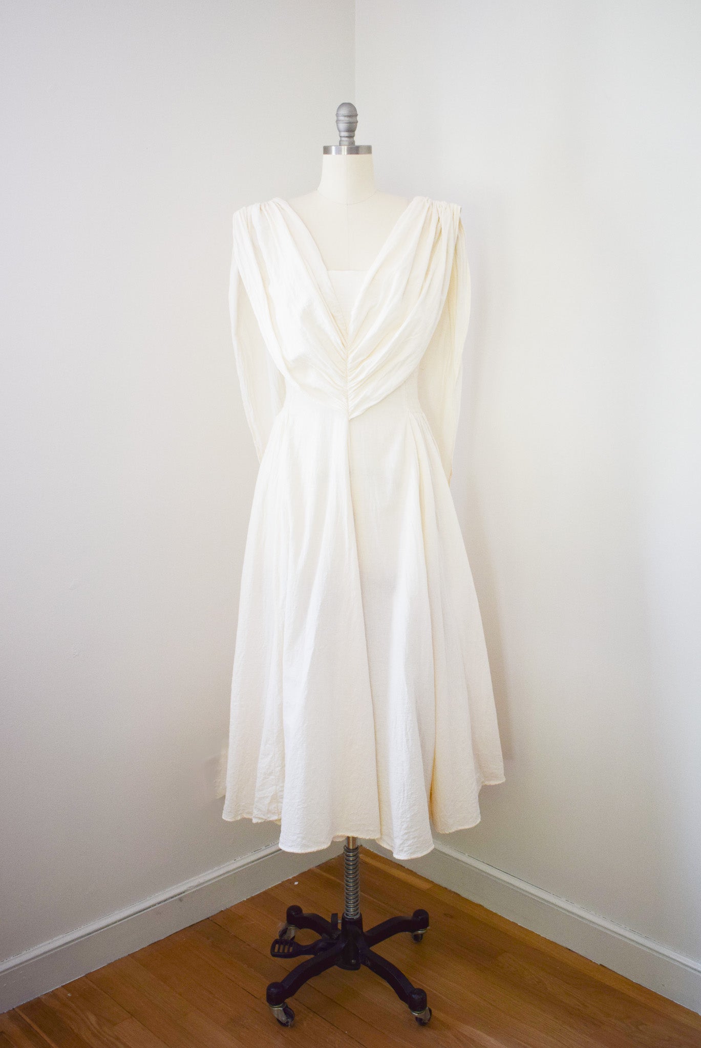 Vintage Natural Cotton Dress | M