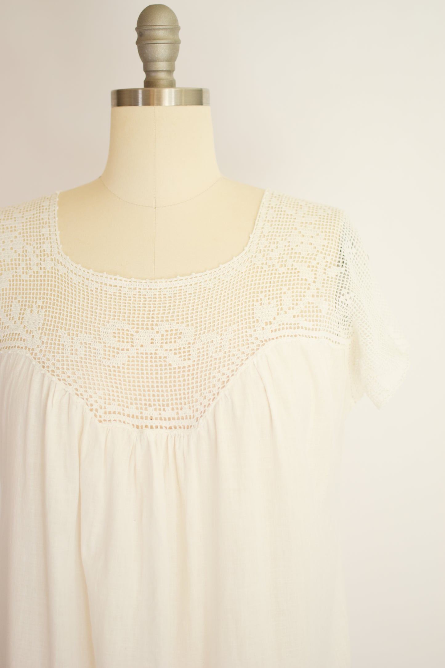 Antique Cotton Nightgown | S-M