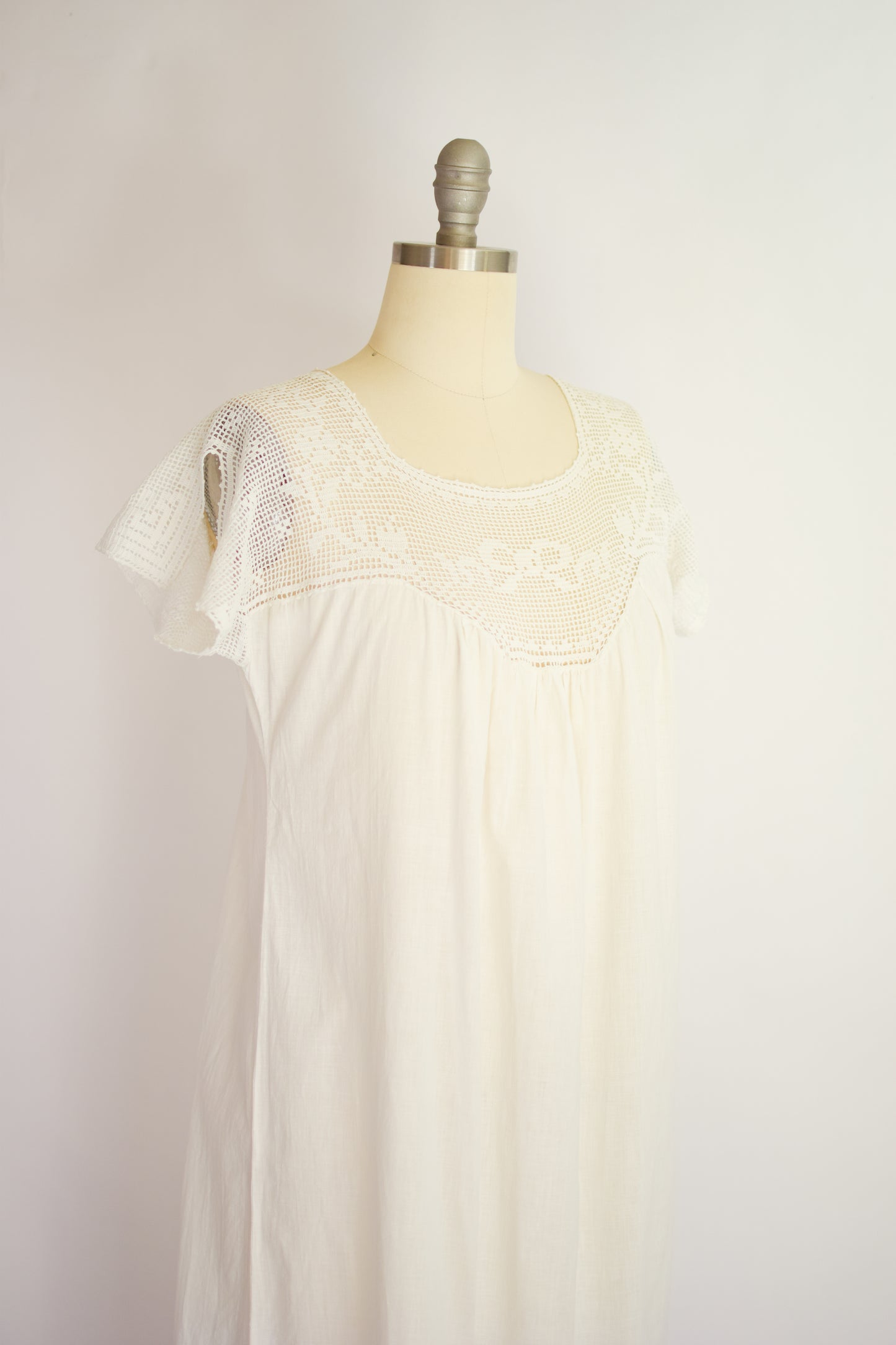 Antique Cotton Nightgown | S-M
