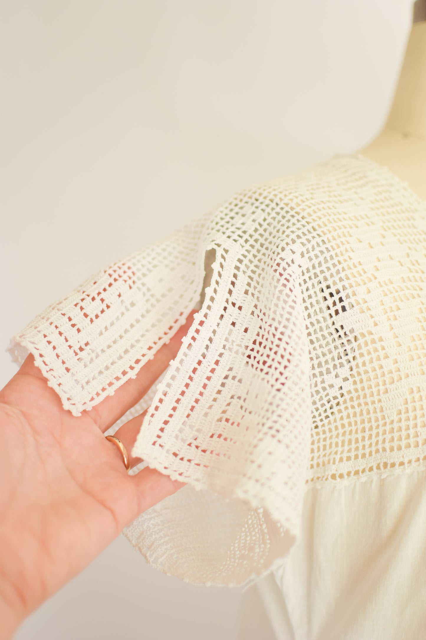 Antique Cotton Nightgown | S-M