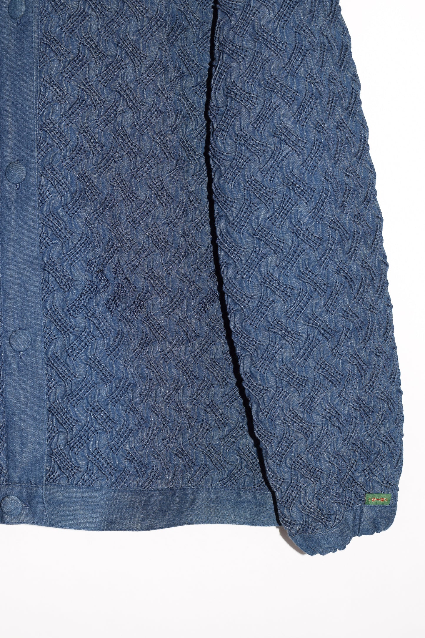 Vintage 1990s Textural Denim Jacket | Bis Gene Ewing | L