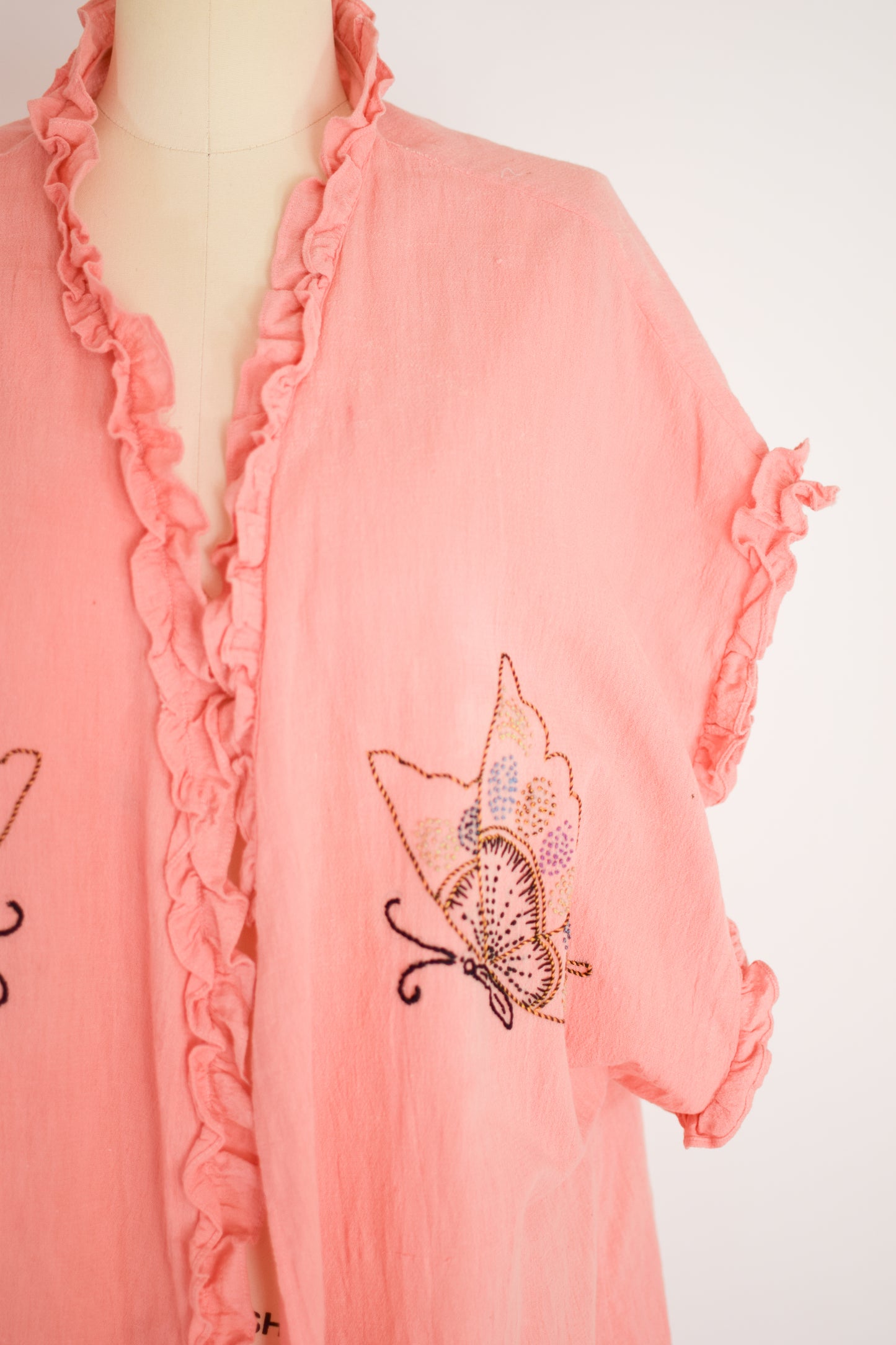 Antique 1920s Cotton Robe | OS