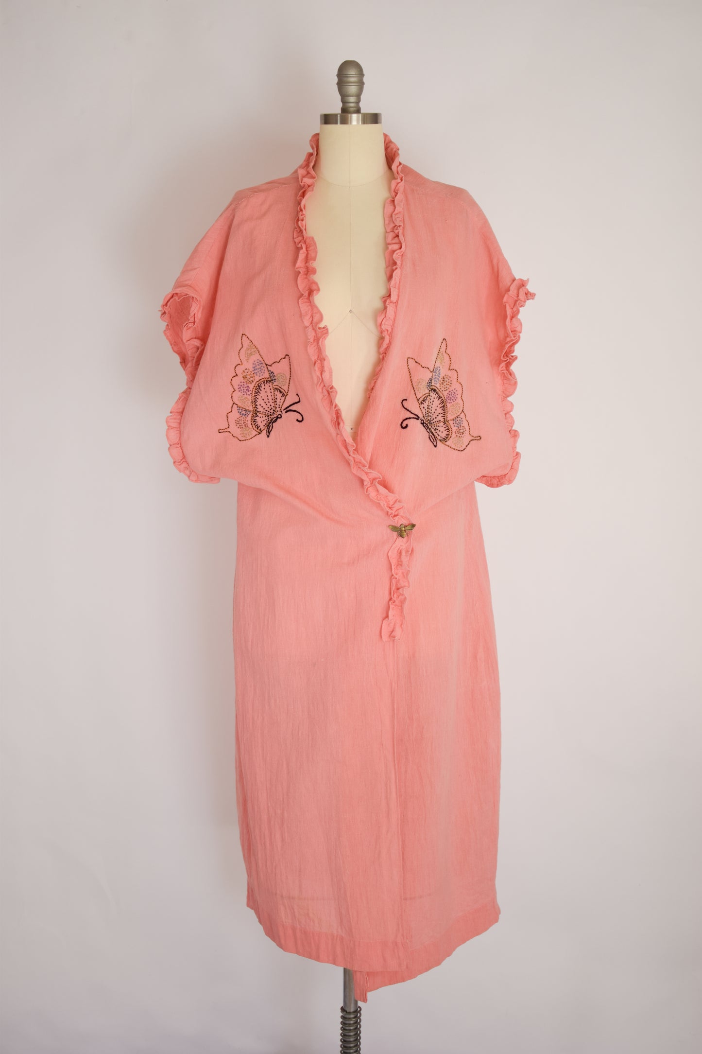 Antique 1920s Cotton Robe | OS