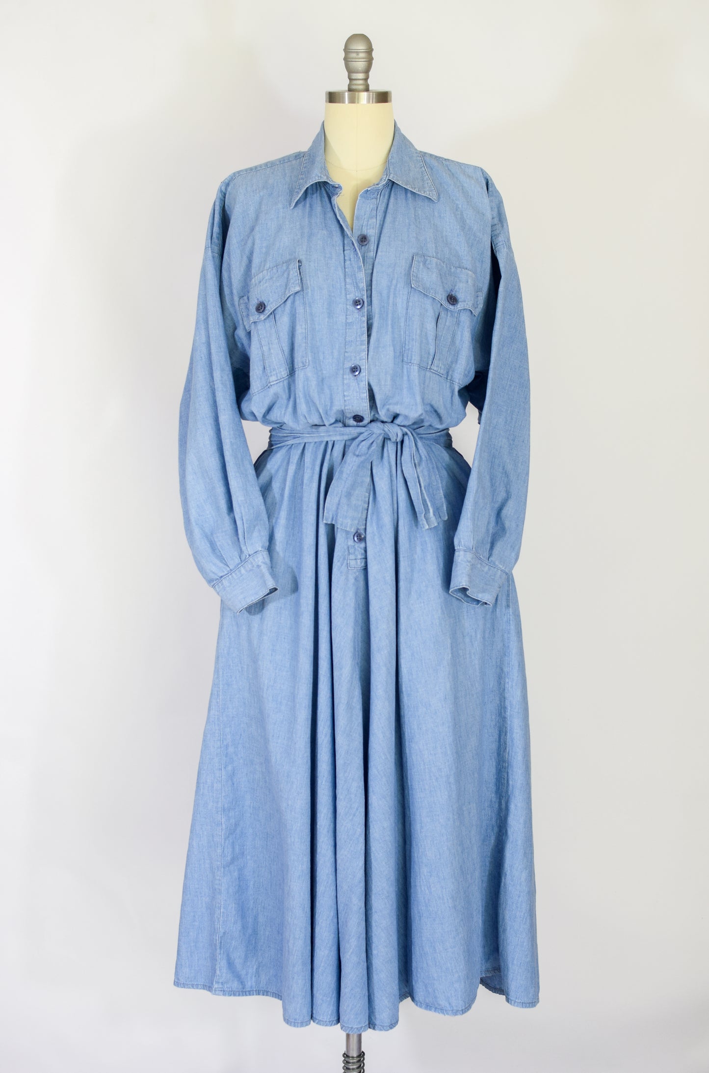 Vintage Norma Kamali Denim Dress | M