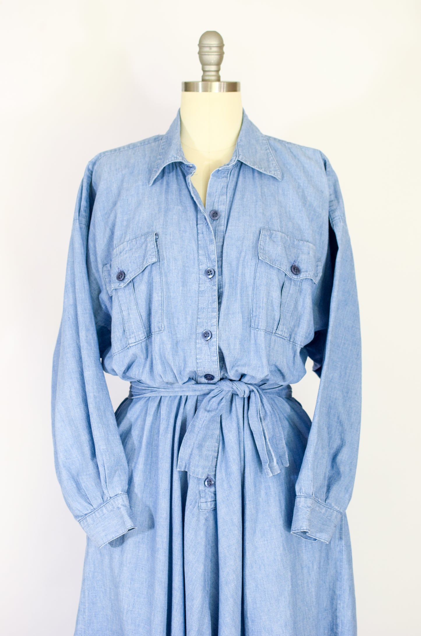 Vintage Norma Kamali Denim Dress | M