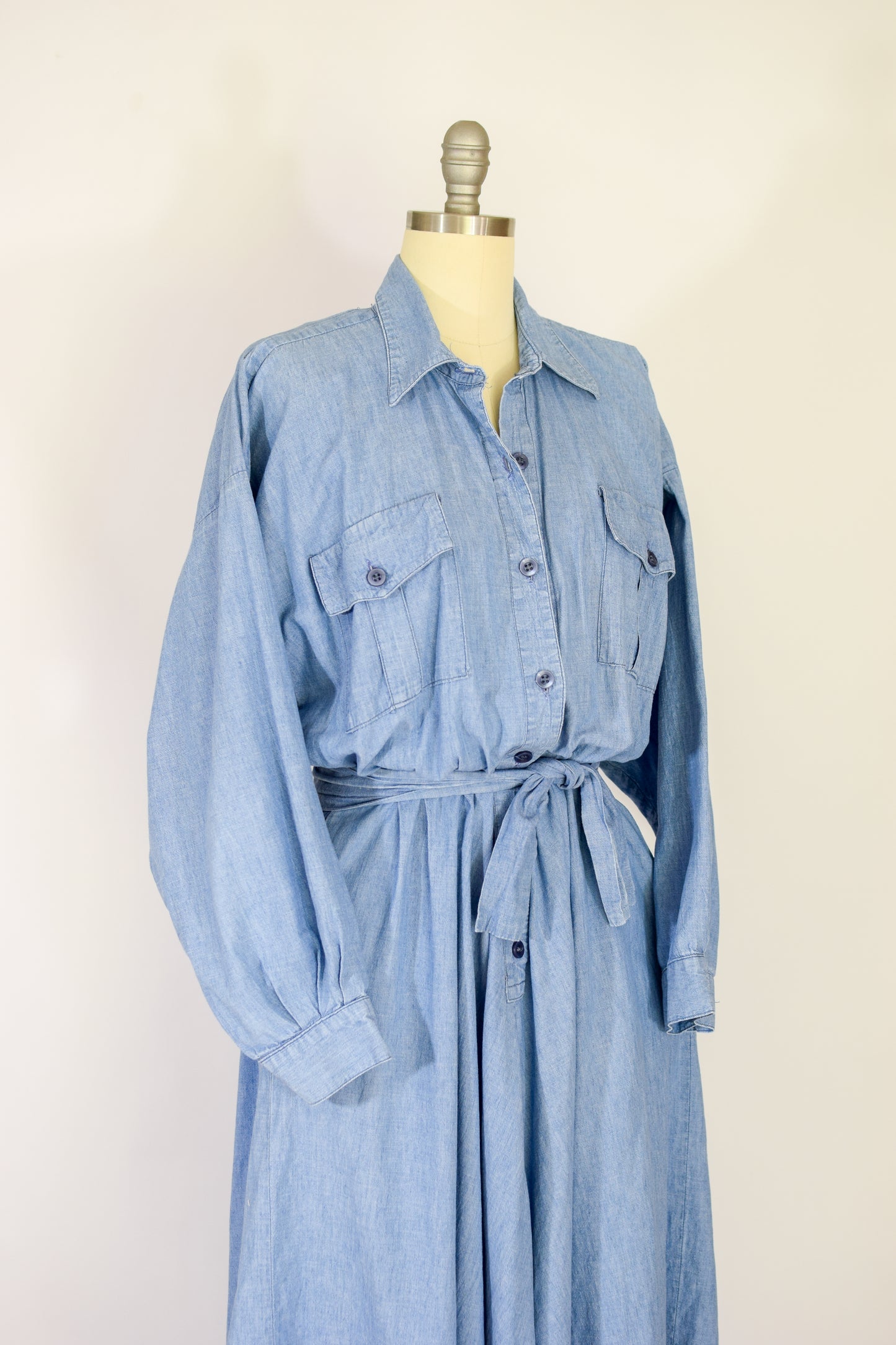 Vintage Norma Kamali Denim Dress | M