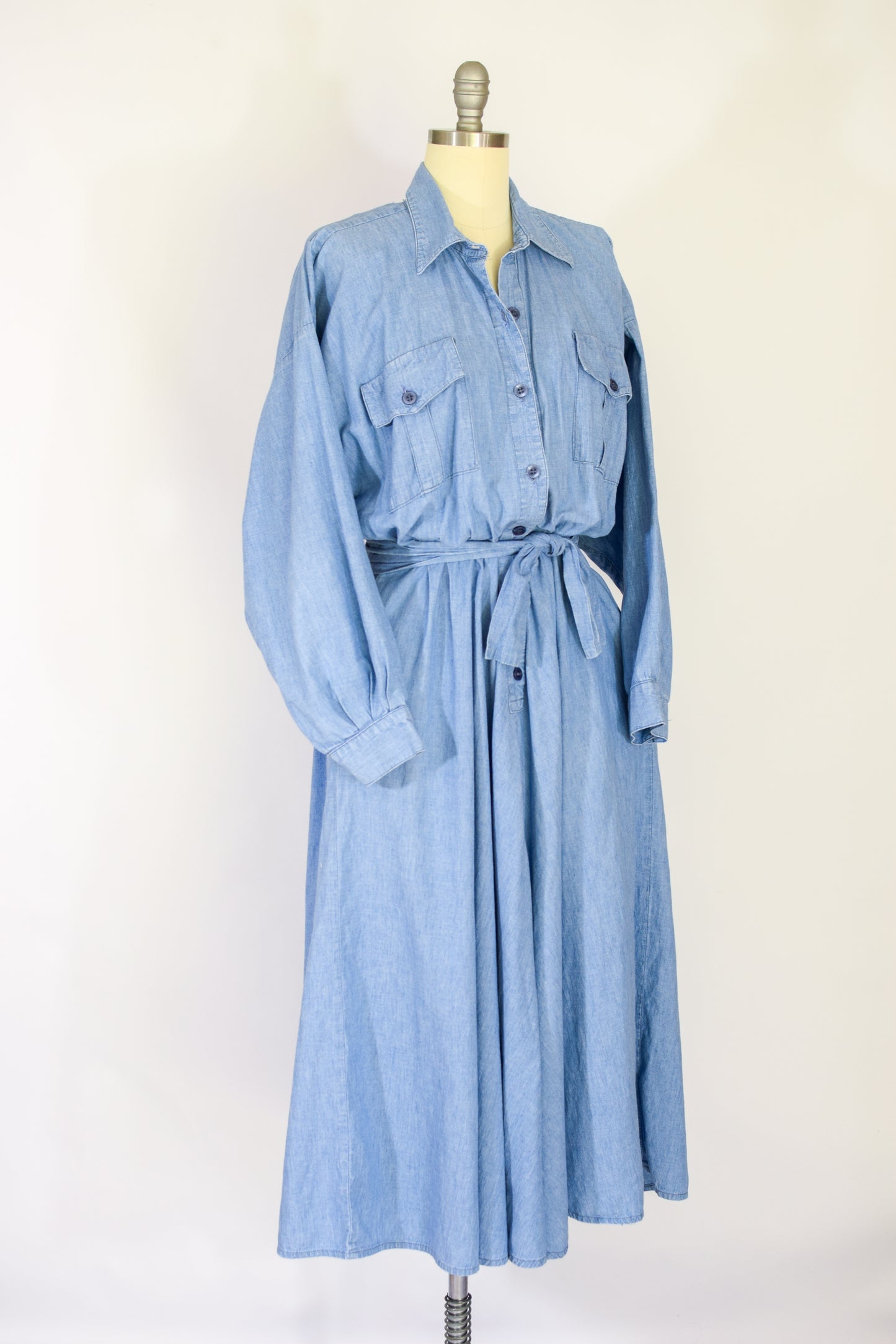 Vintage Norma Kamali Denim Dress | M