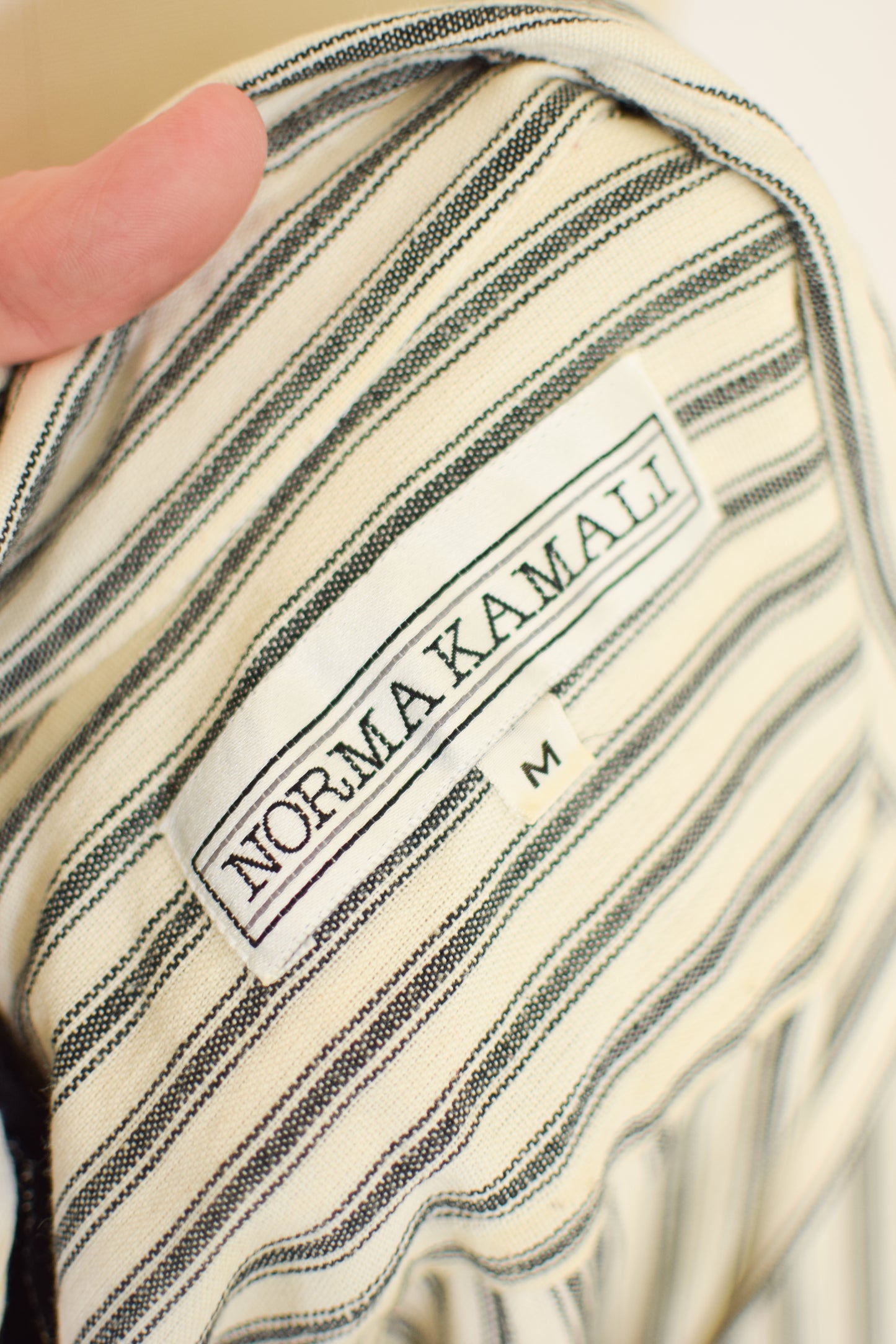 1990s Striped Cotton Dress | Norma Kamali | S/M
