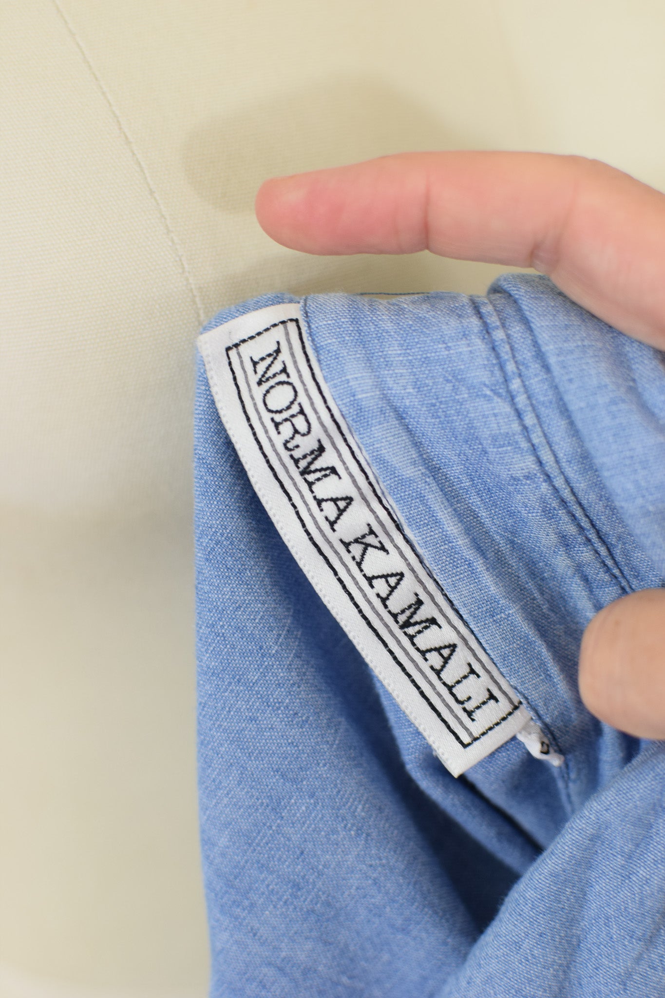 Vintage Norma Kamali Denim Dress | M