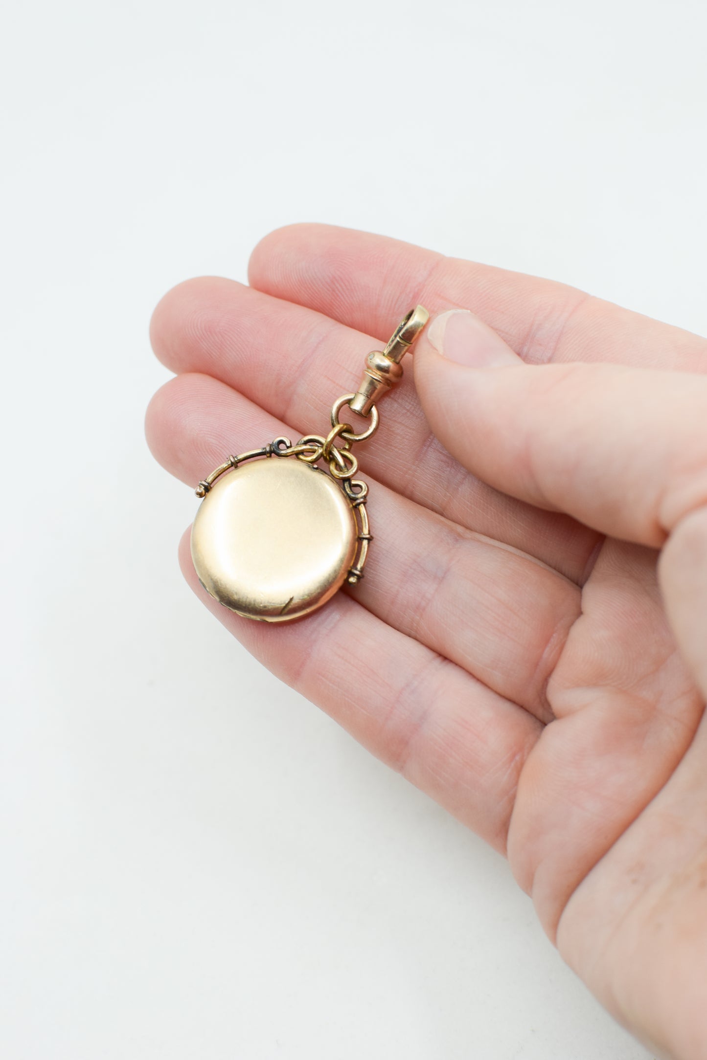 Antique Edwardian Crescent Moon & Star Locket