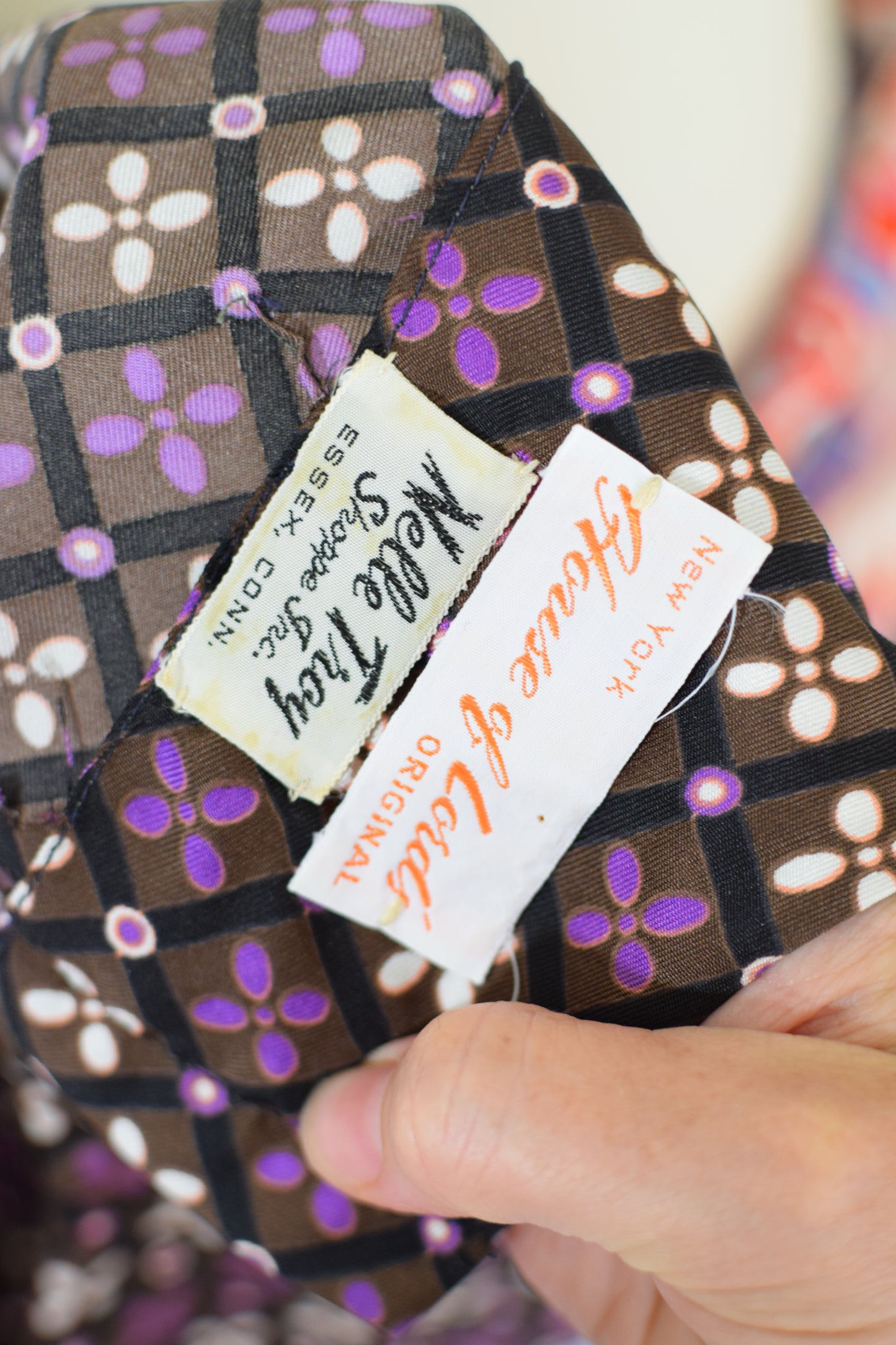 1960s Silk Mixed Print Dress | L