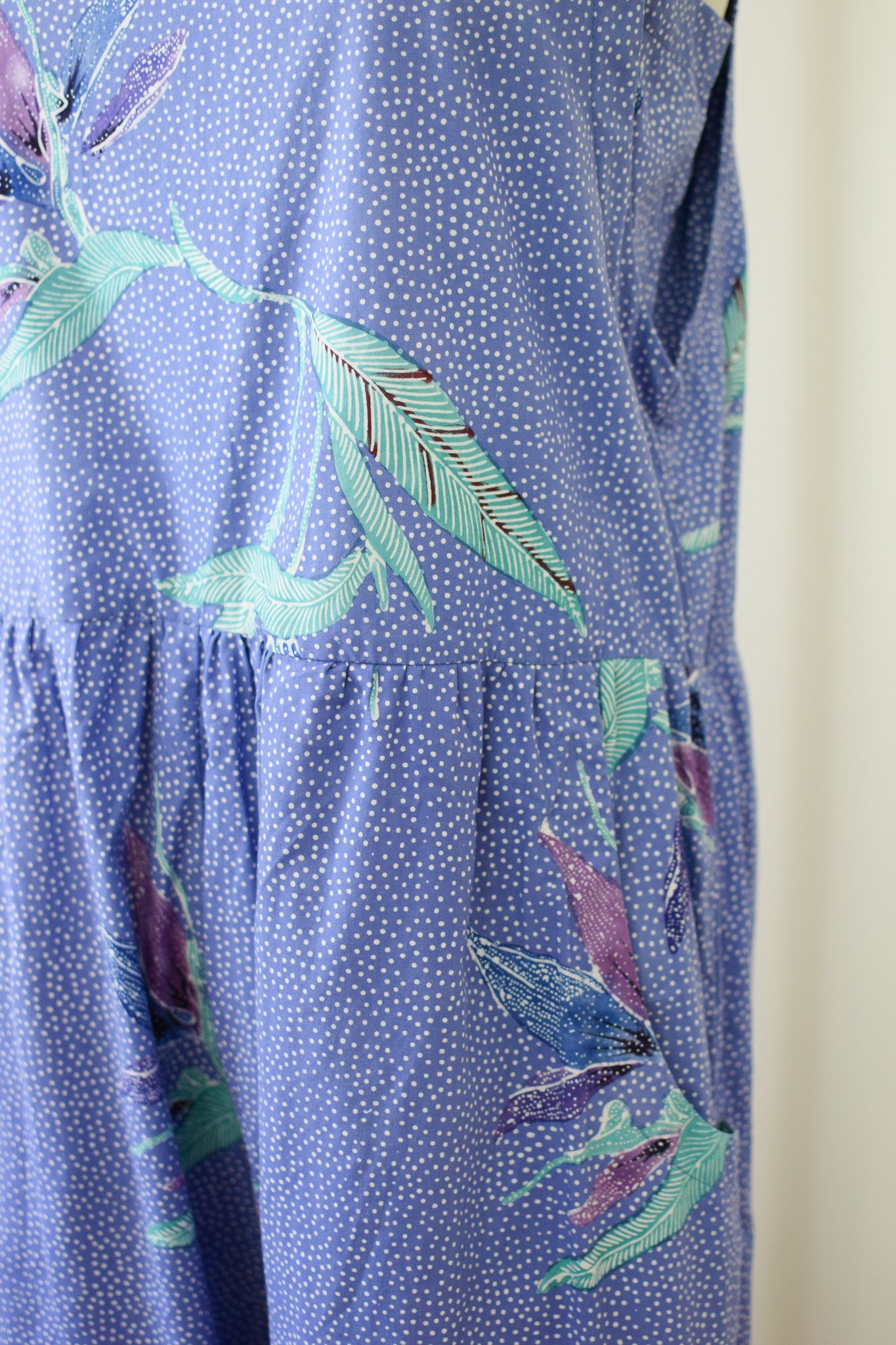Vintage Batik Cotton Jumpsuit | M-L