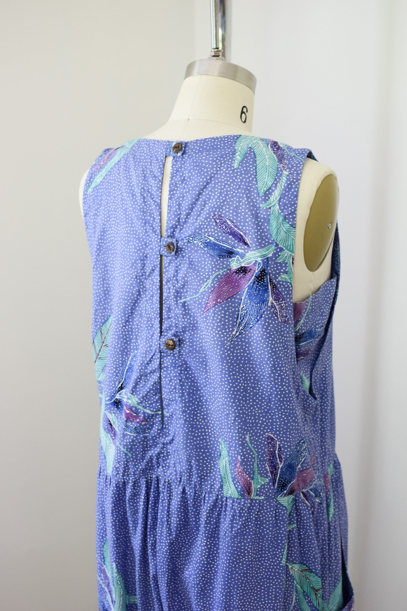 Vintage Batik Cotton Jumpsuit | M-L