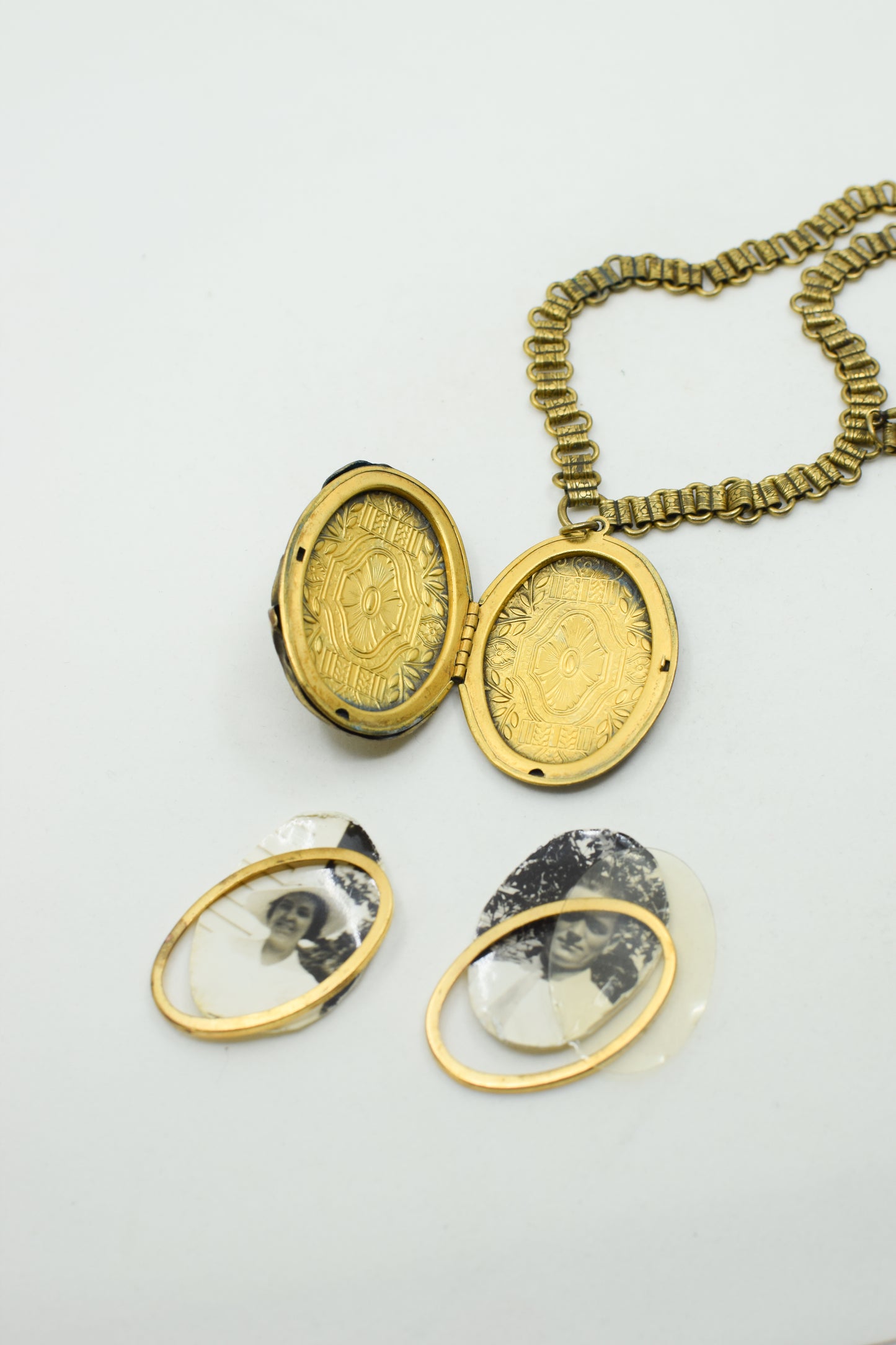 Vintage Victorian Revival Locket and Chain