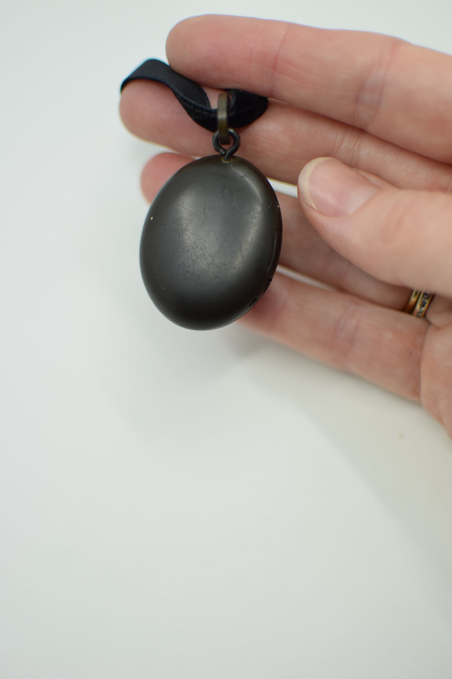 Antique Victorian Vulcanite Locket