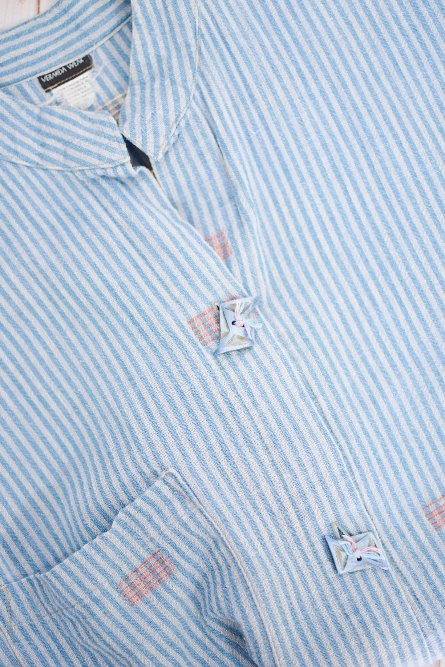 Vintage Handwoven Cotton Top | M/L