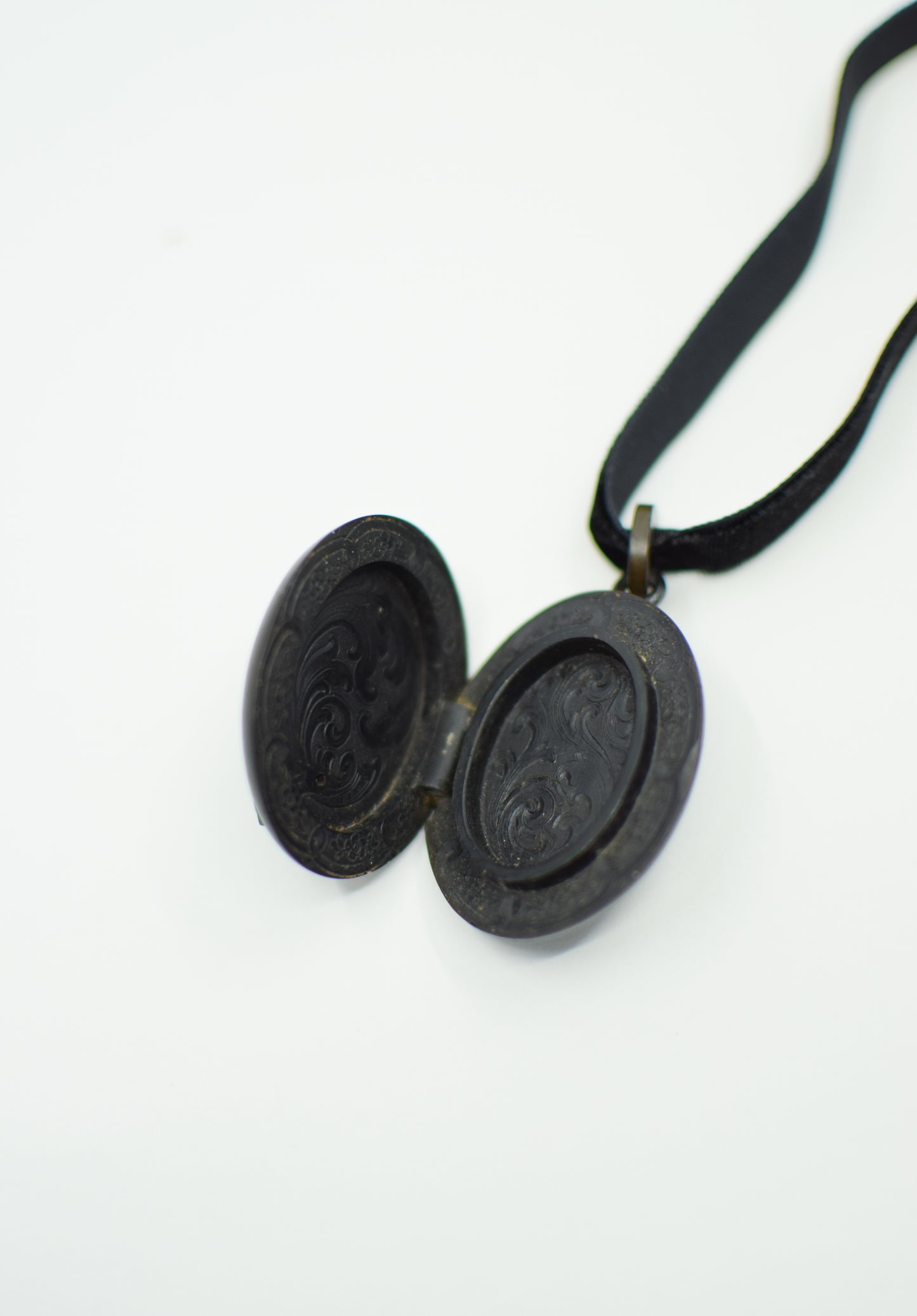 Antique Victorian Vulcanite Locket