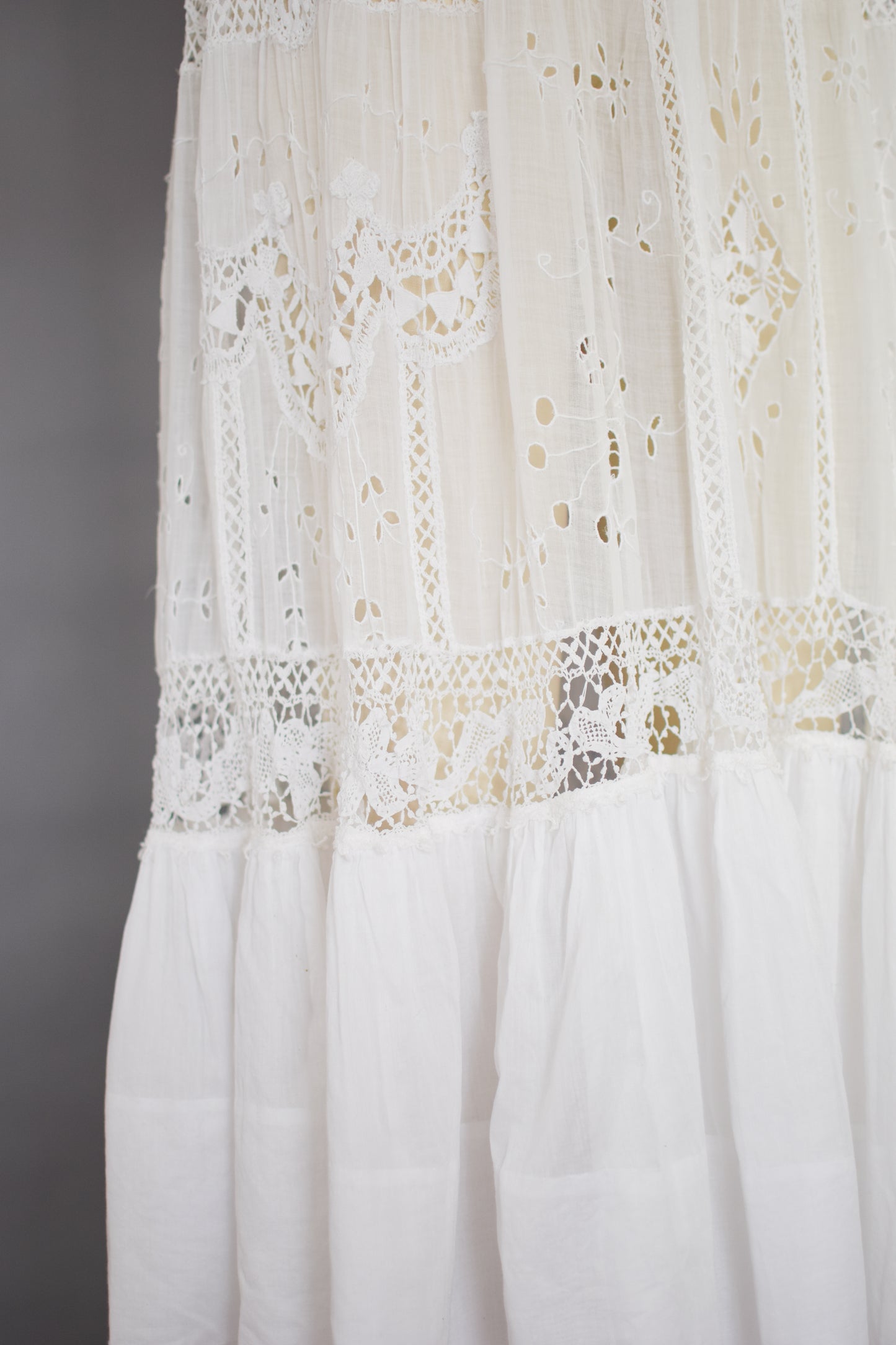 Antique Edwardian Lawn Dress | S/M
