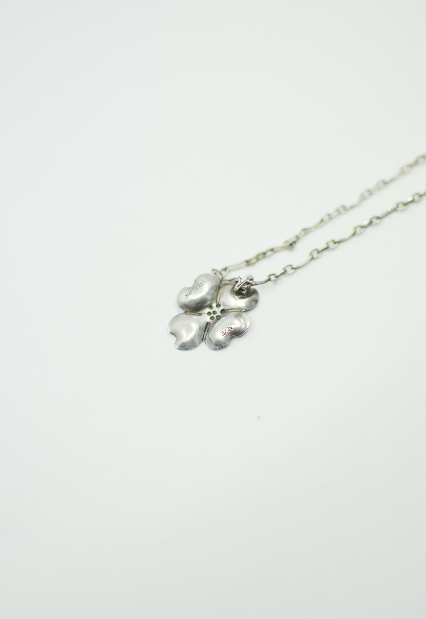 Petite Sterling Silver Dogwood Necklace by Stuart Nye